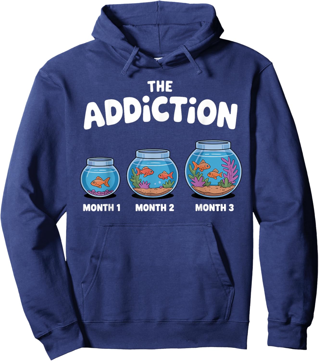 Aquarium Art Women Fish Keeper Fish Tank Aquarium Hoodie - Hoodie | Navy