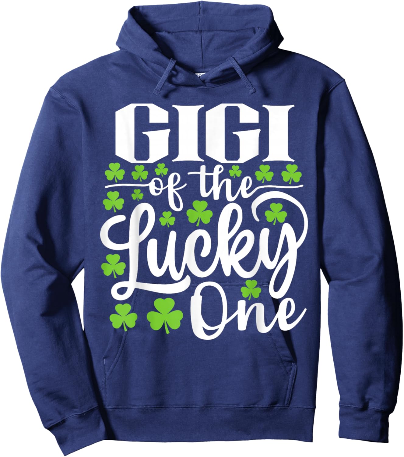 Gigi of The Lucky One First Birthday St Patrick's Day Hoodie - Hoodie | Navy