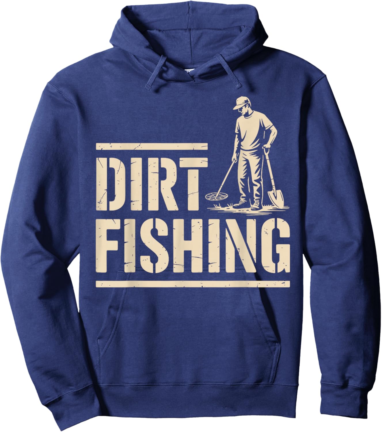 Cool Metal Detecting Art Women Adult Metal Detector Hoodie - Hoodie | Navy