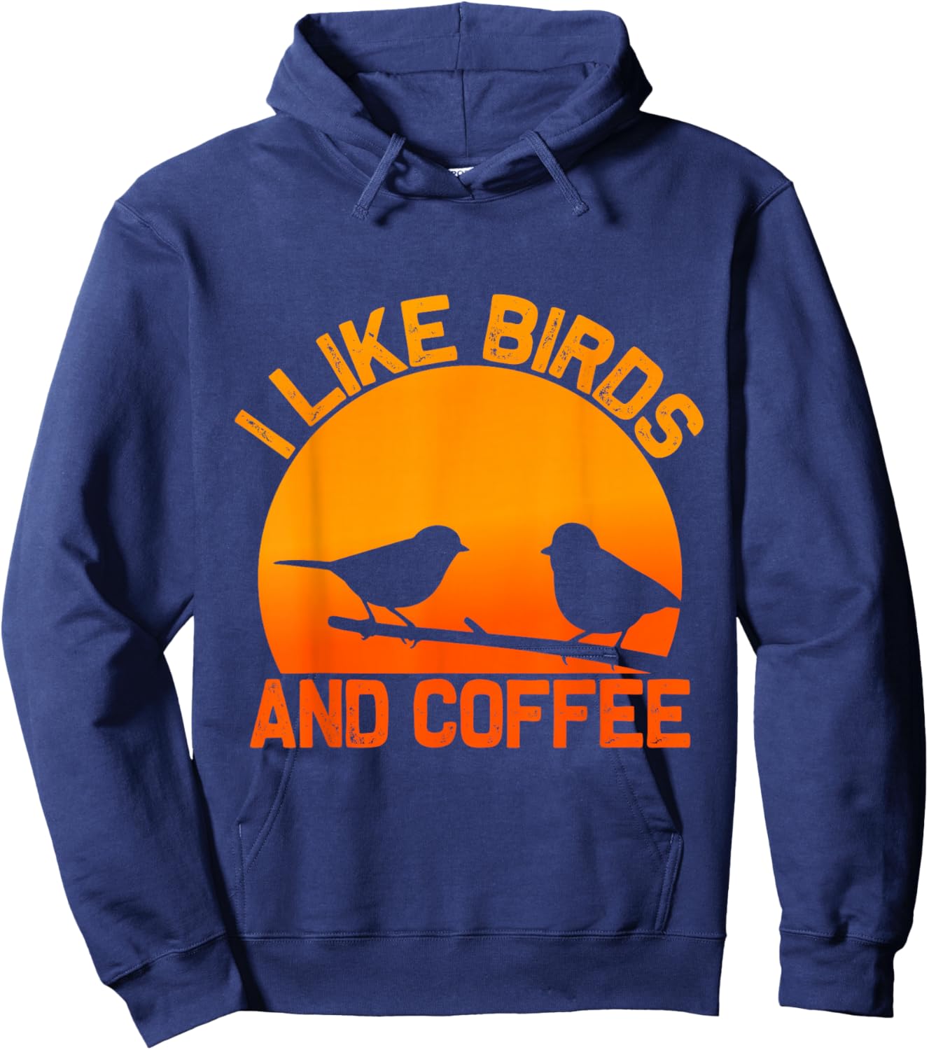 Bird Design Women Coffee Lover Birding Nerd Bird Hoodie - Hoodie | Navy