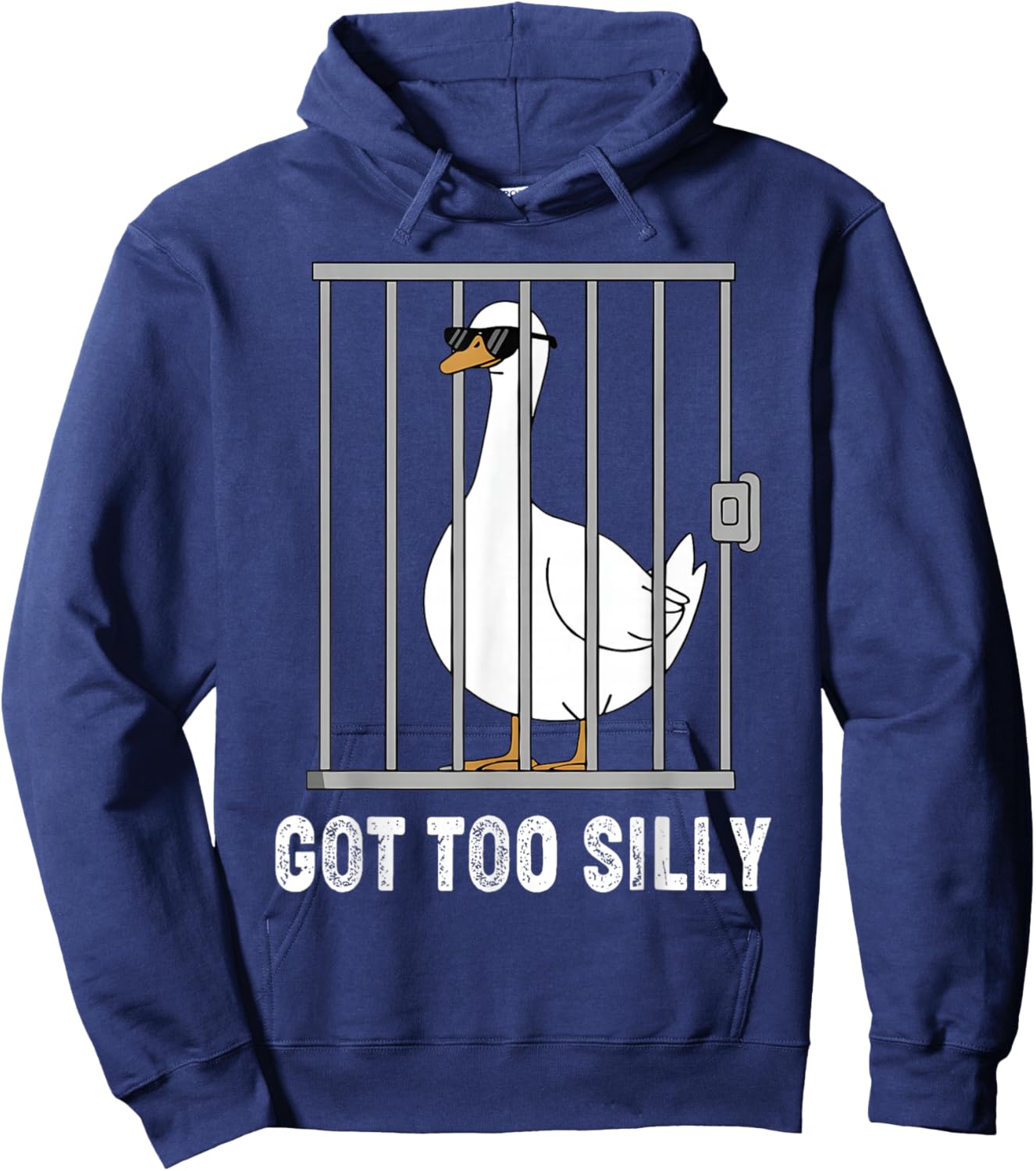 Got Too Silly Funny Goose Pun Humor Shirt for Animal Lover Hoodie - Hoodie | Navy