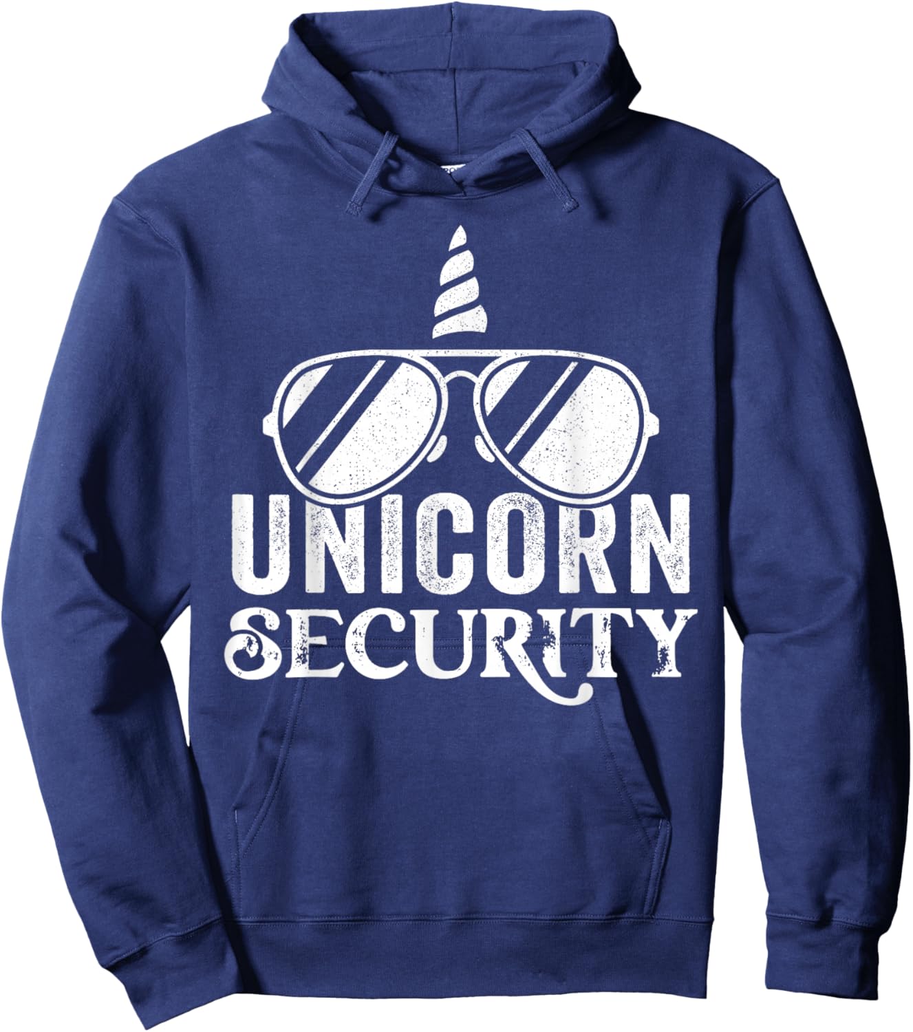 Unicorn Security Halloween Costume Funny Dad Mom Hoodie - Hoodie | Navy