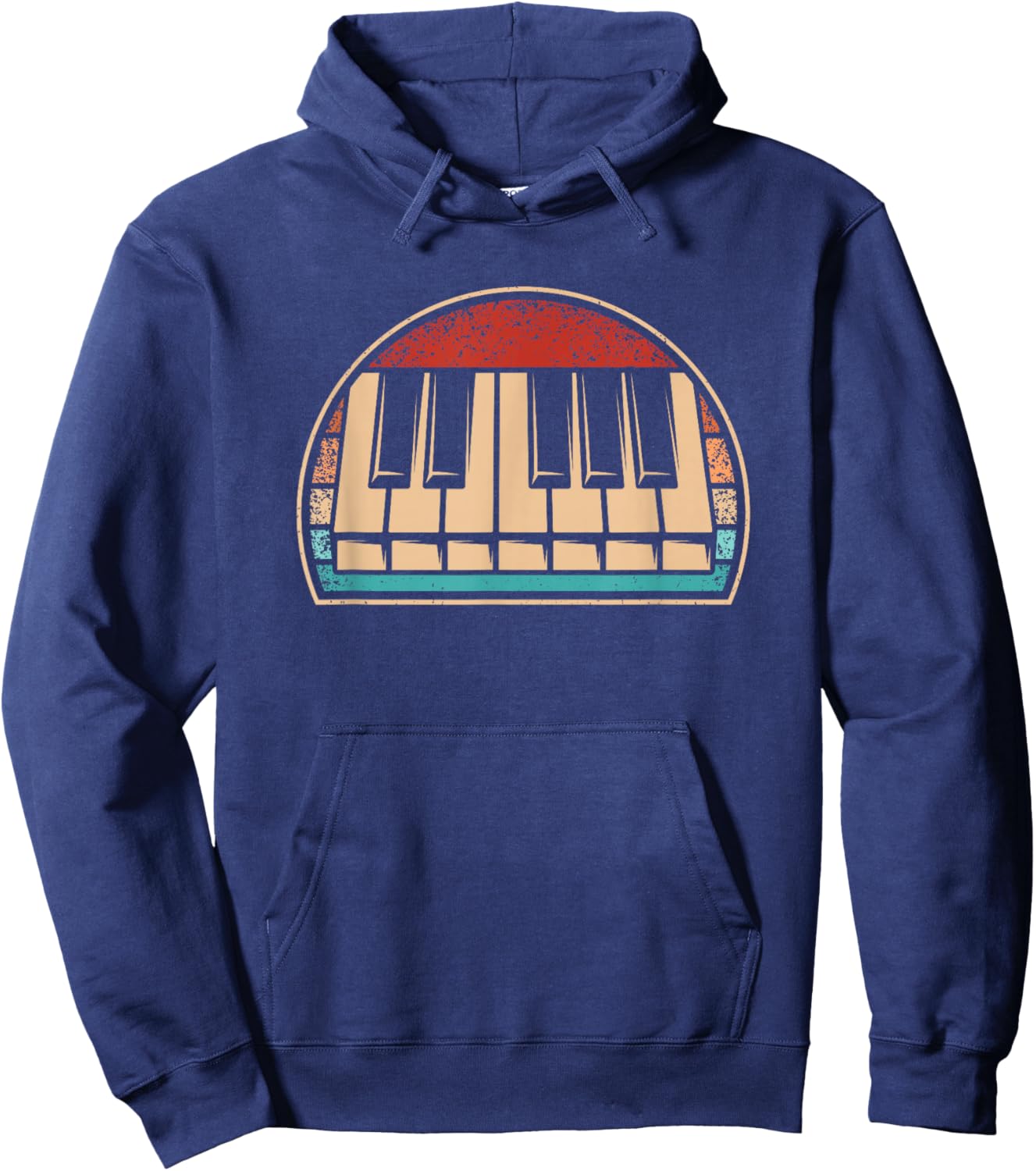 Retro Pianist Vintage Piano Lover Men Hoodie - Hoodie | Navy