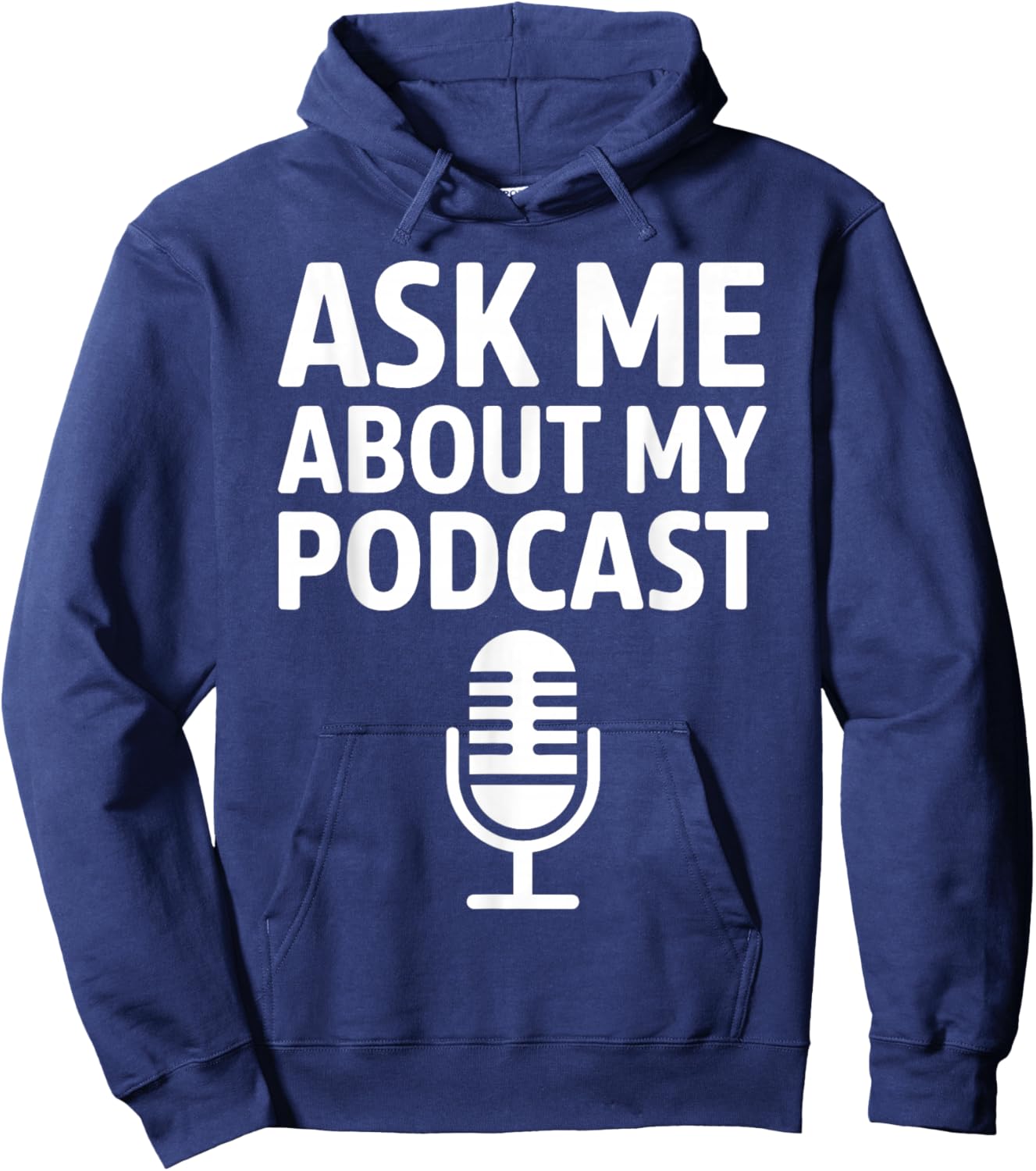 Podcast Art Women Podcasting Host Radio Podcaster Hoodie - Hoodie | Navy