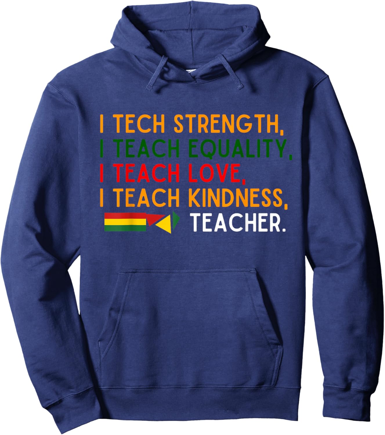 Black History Celebration Apparel Teachers African American Hoodie - Hoodie | Navy
