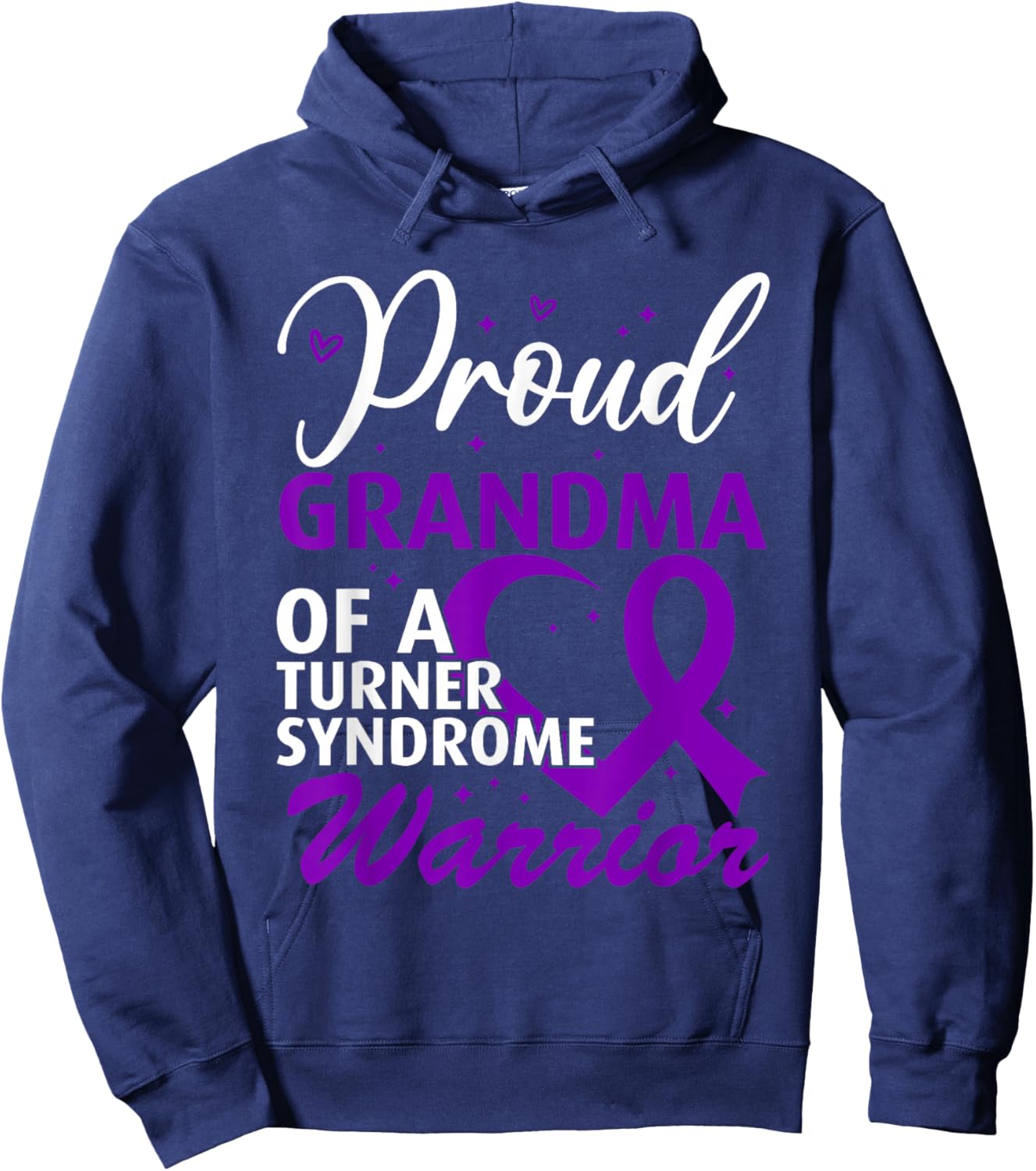 Turner Syndrome Awareness Grandma Hoodie - Hoodie | Navy