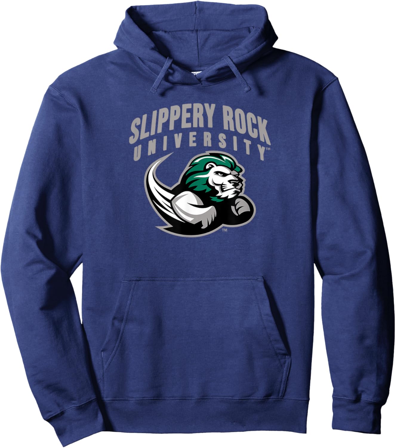 SRU Slippery Rock University Primary Logo Hoodie - Hoodie | Navy