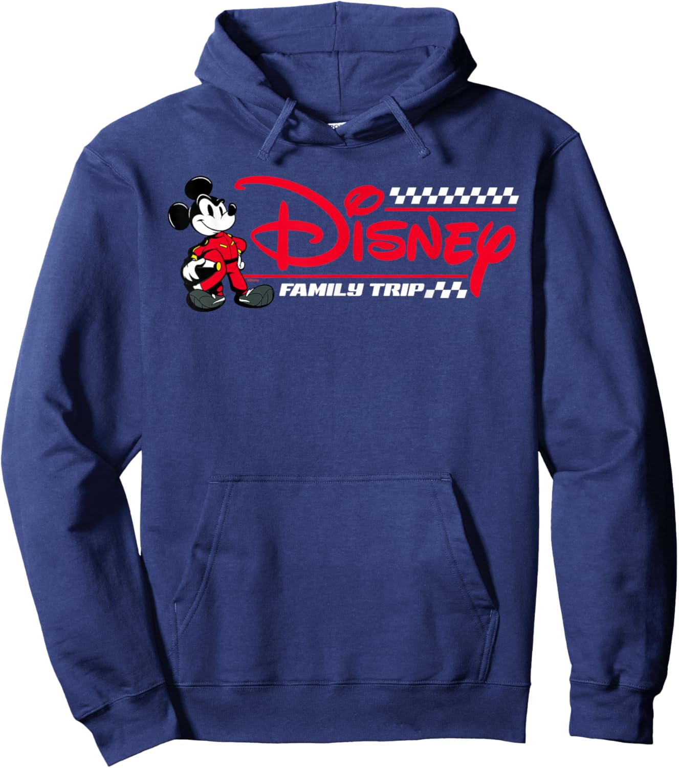 Disney Mickey Mouse Race Car Driver Family Trip Racing Logo Hoodie - Hoodie | Navy