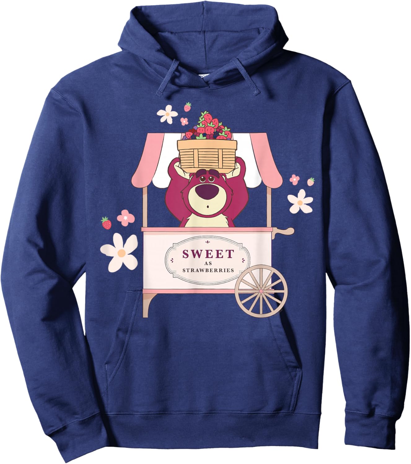 Disney & Pixar's Toy Story Lotso Sweet as Strawberries Cute Hoodie - Hoodie | Navy