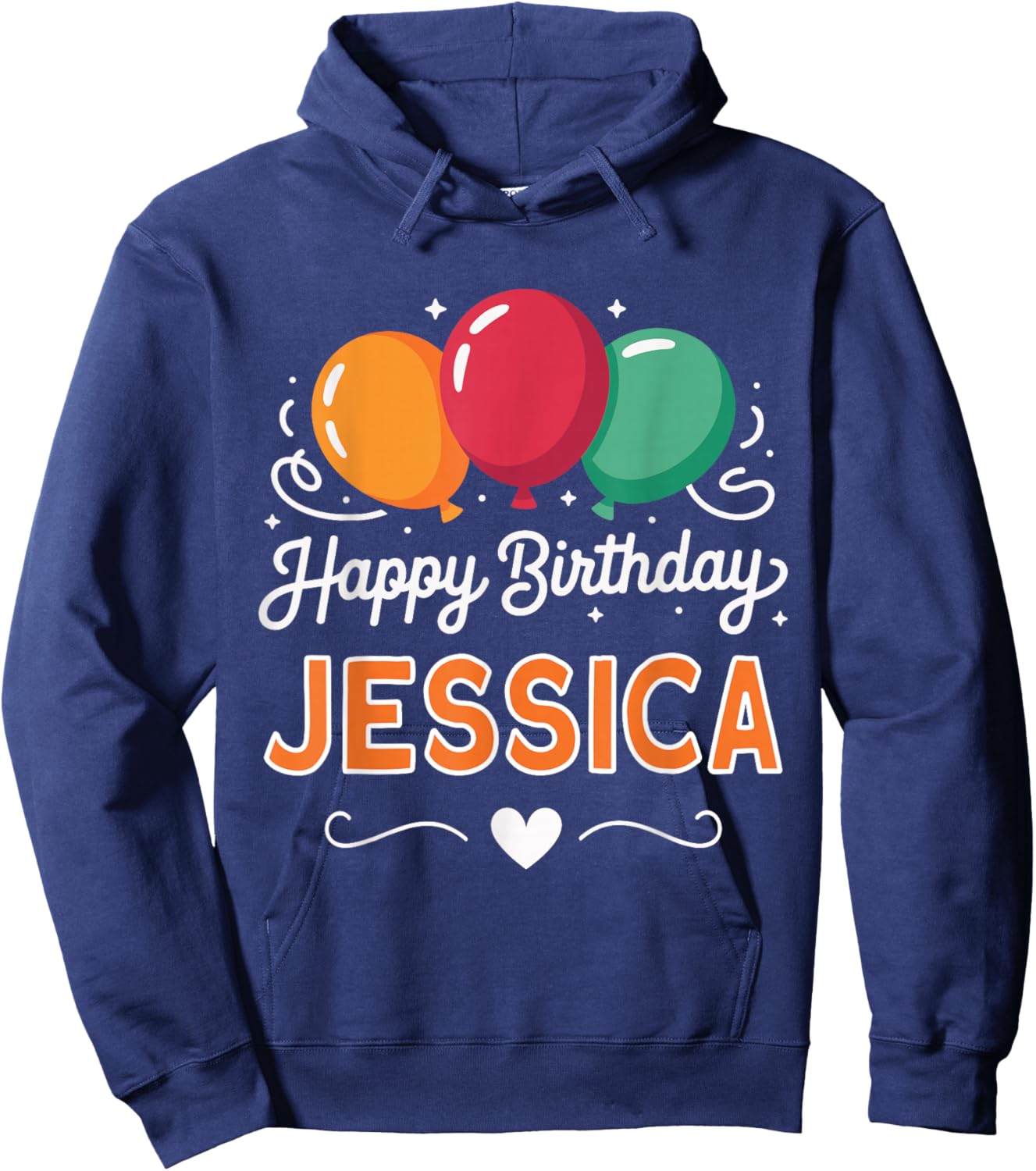 Happy Birthday Jessica Hoodie - Hoodie | Navy
