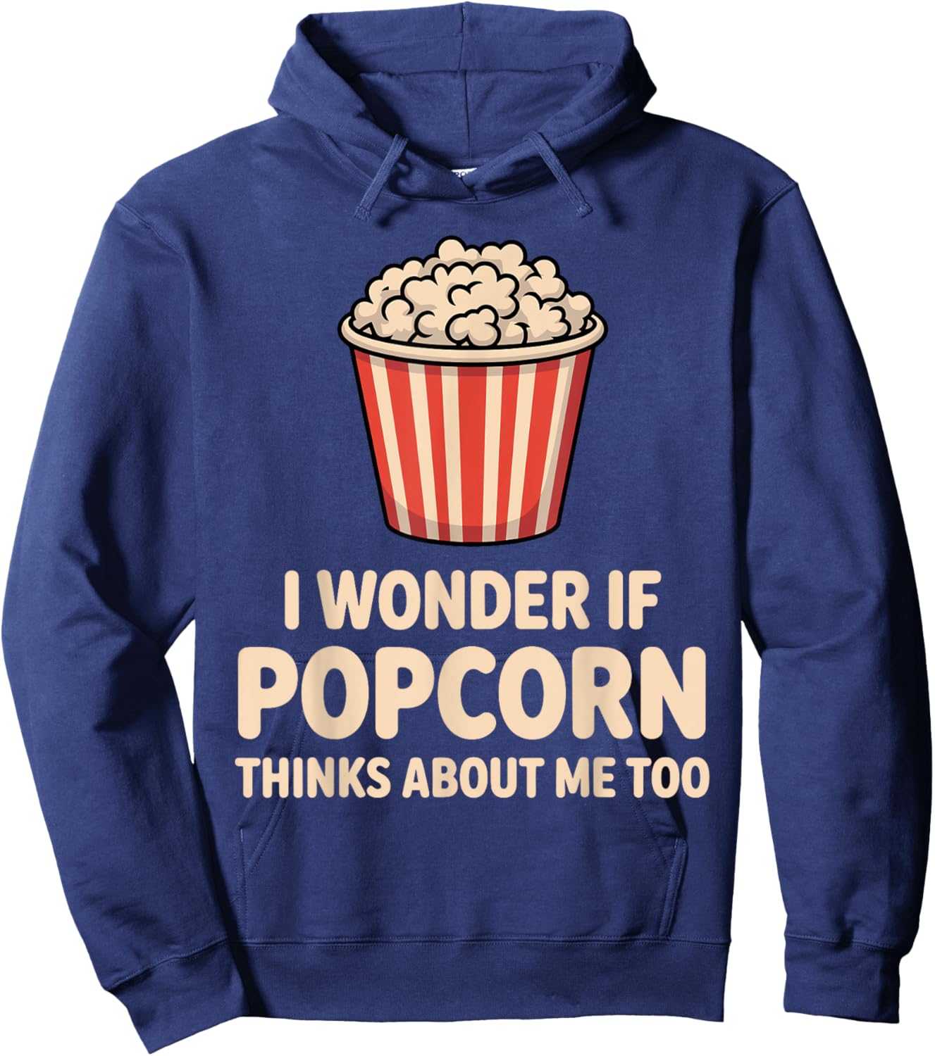 Funny Popcorn Themed Women Adults Kids Popcorn Lover Hoodie - Hoodie | Navy
