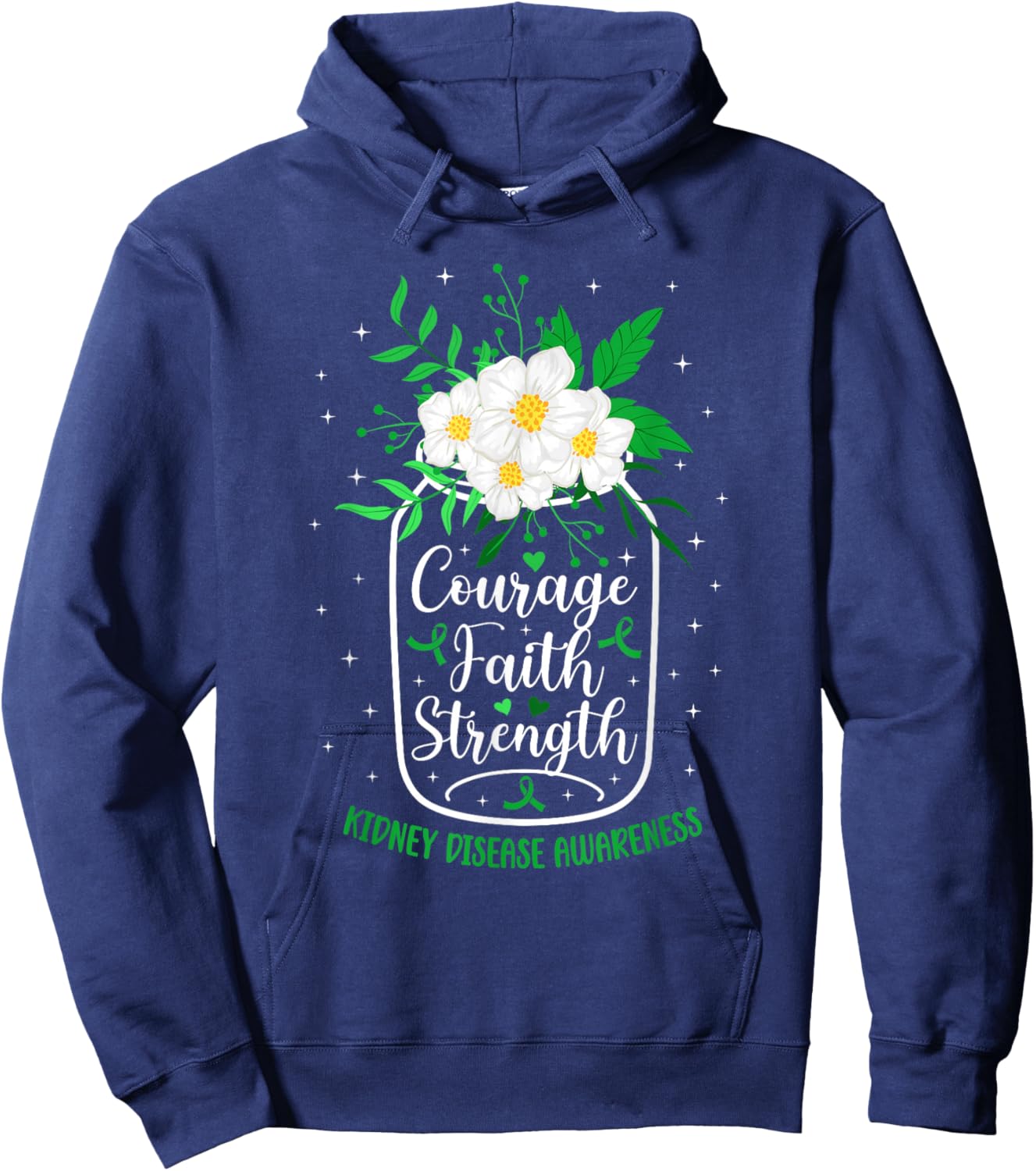 Kidney Disease Awareness Kidney Disease Survivor Hoodie - Hoodie | Navy