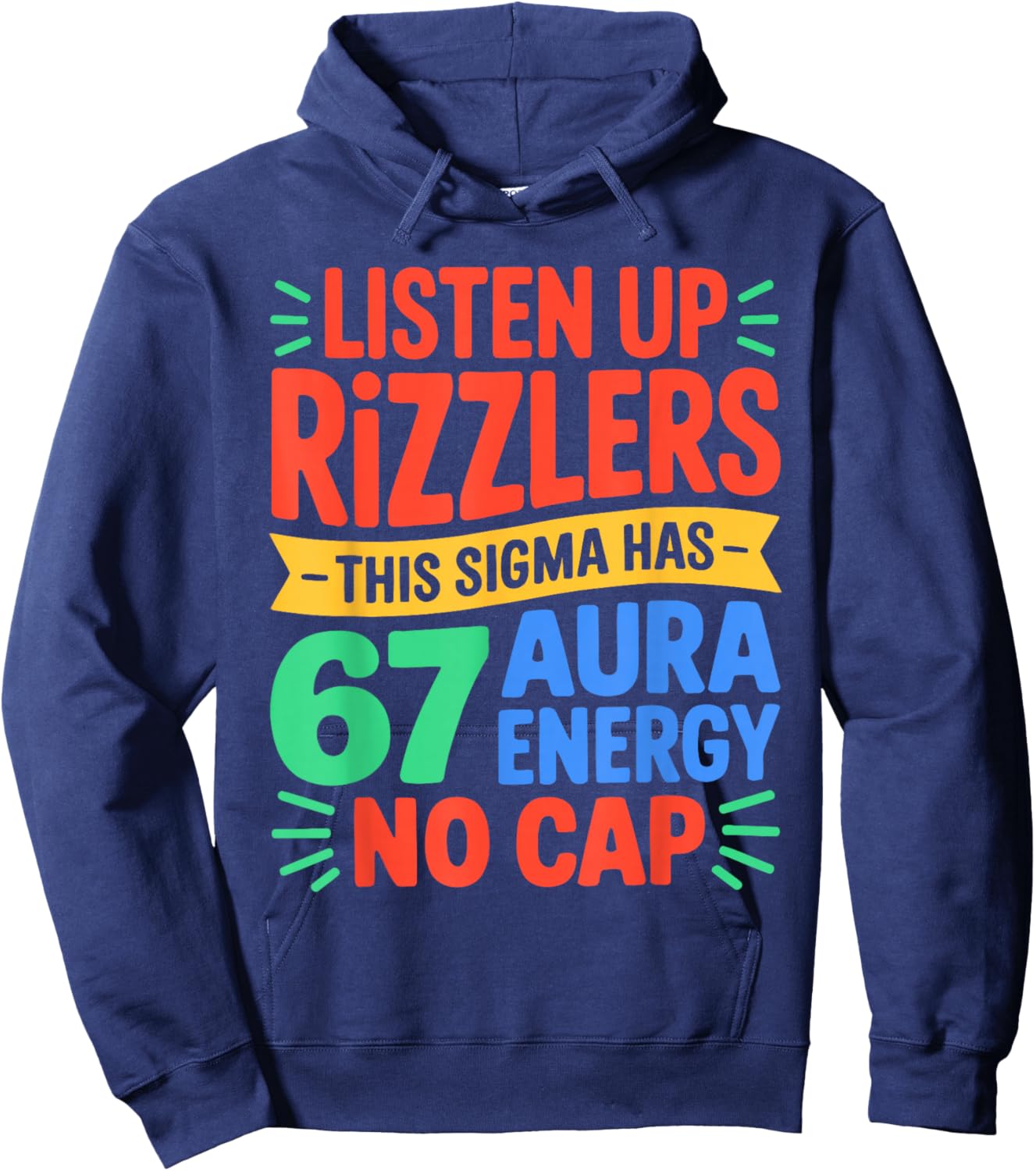 67 Meme Trendy Funny Six Seven Gen Alpha Z Boys Teens Kids Hoodie - Hoodie | Navy