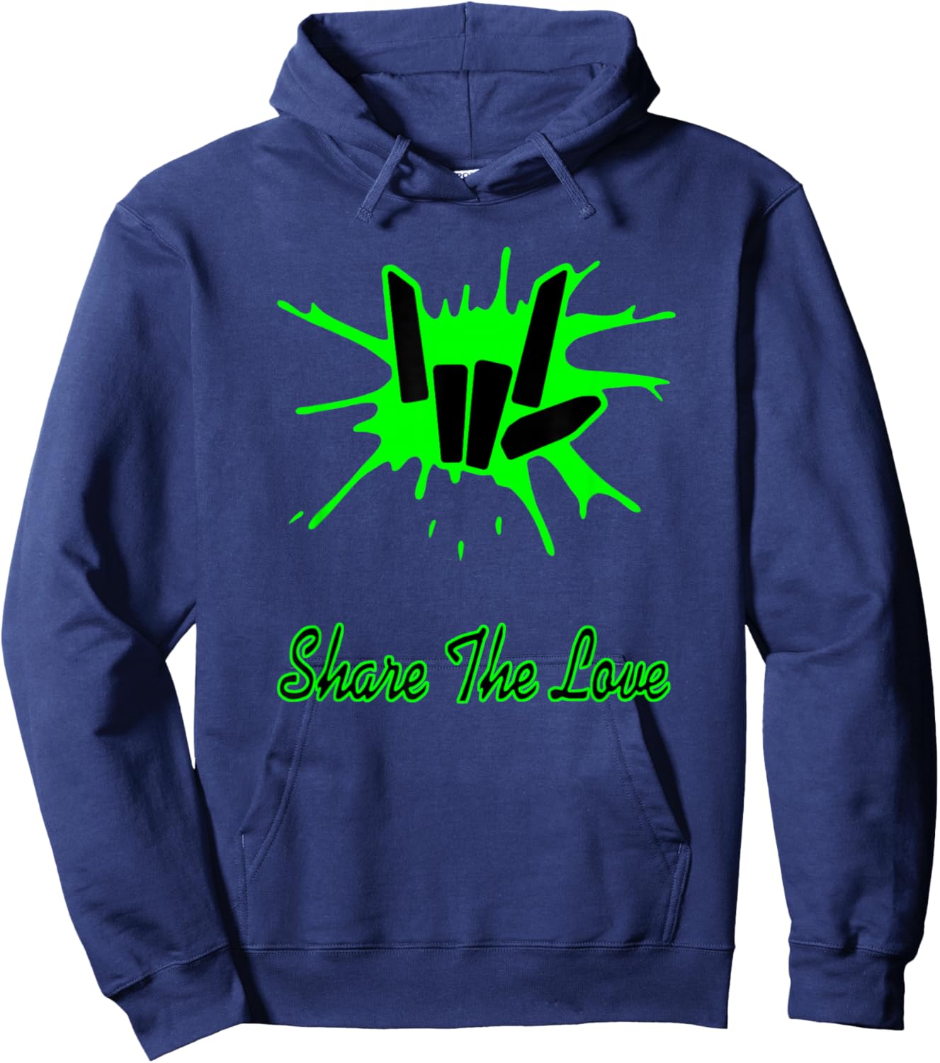 Sharer Share The Love Merch Kids Birthday Gifts Hoodie - Hoodie | Navy