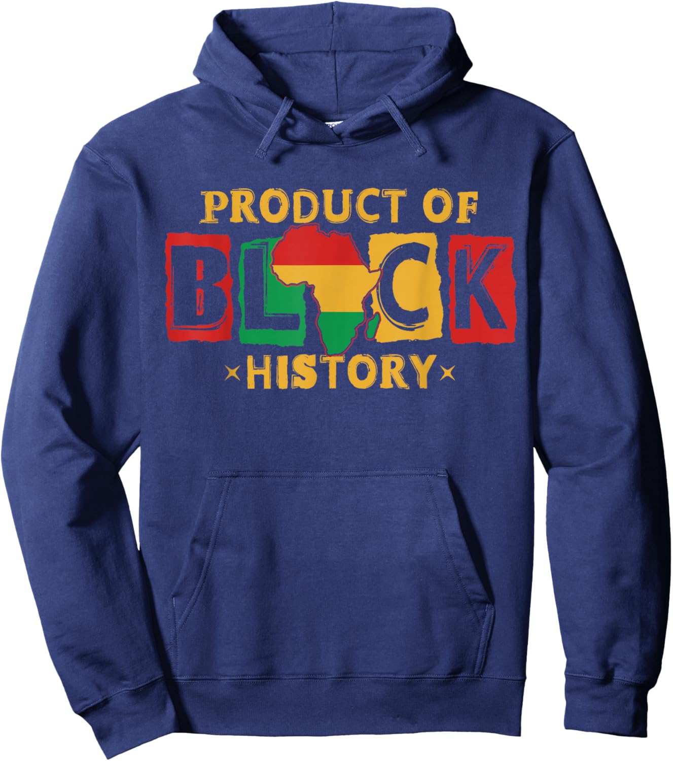 Product of Black History African American Men Women Kids Hoodie - Hoodie | Navy