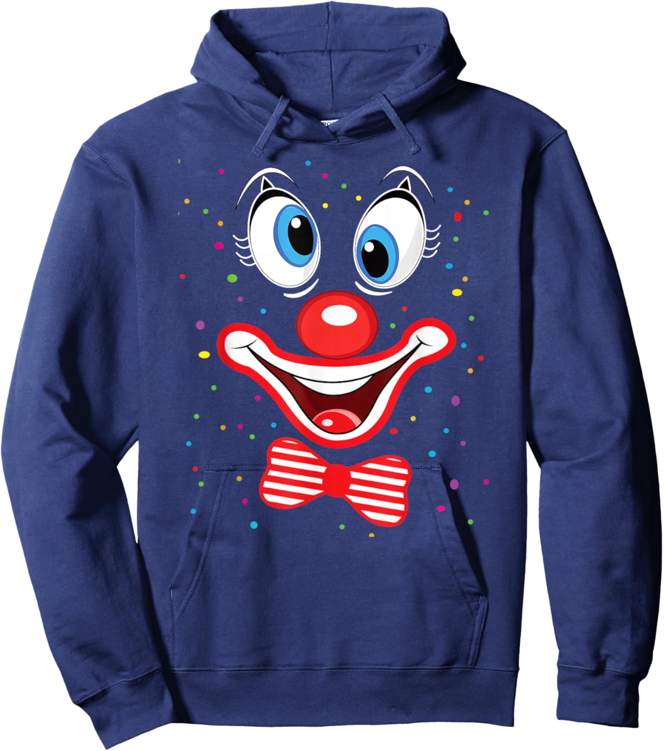Carnival Clown Face Circus Costume Kids Men Women Carnivals Hoodie - Hoodie | Navy