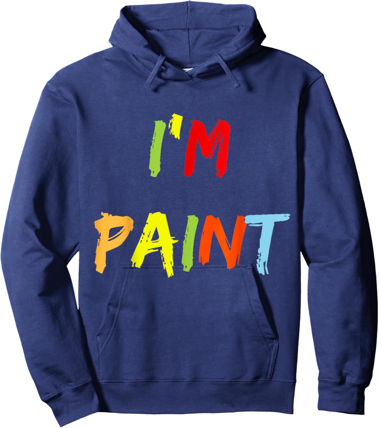 I Heart Love to Finger Paint I'm Paint Cute Couple Valentine Hoodie - Hoodie | Navy