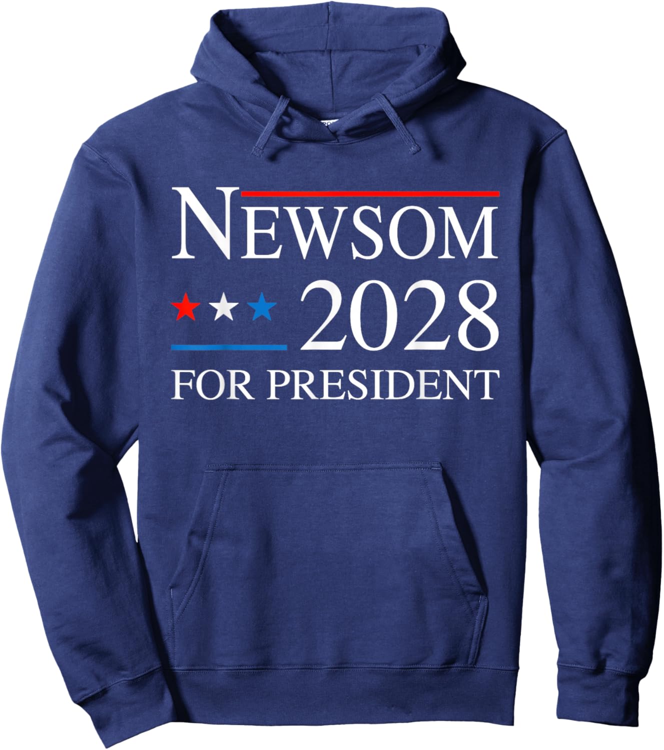 Newsom 2028 for President - Newsom 48 Election Campaign Hoodie - Hoodie | Navy