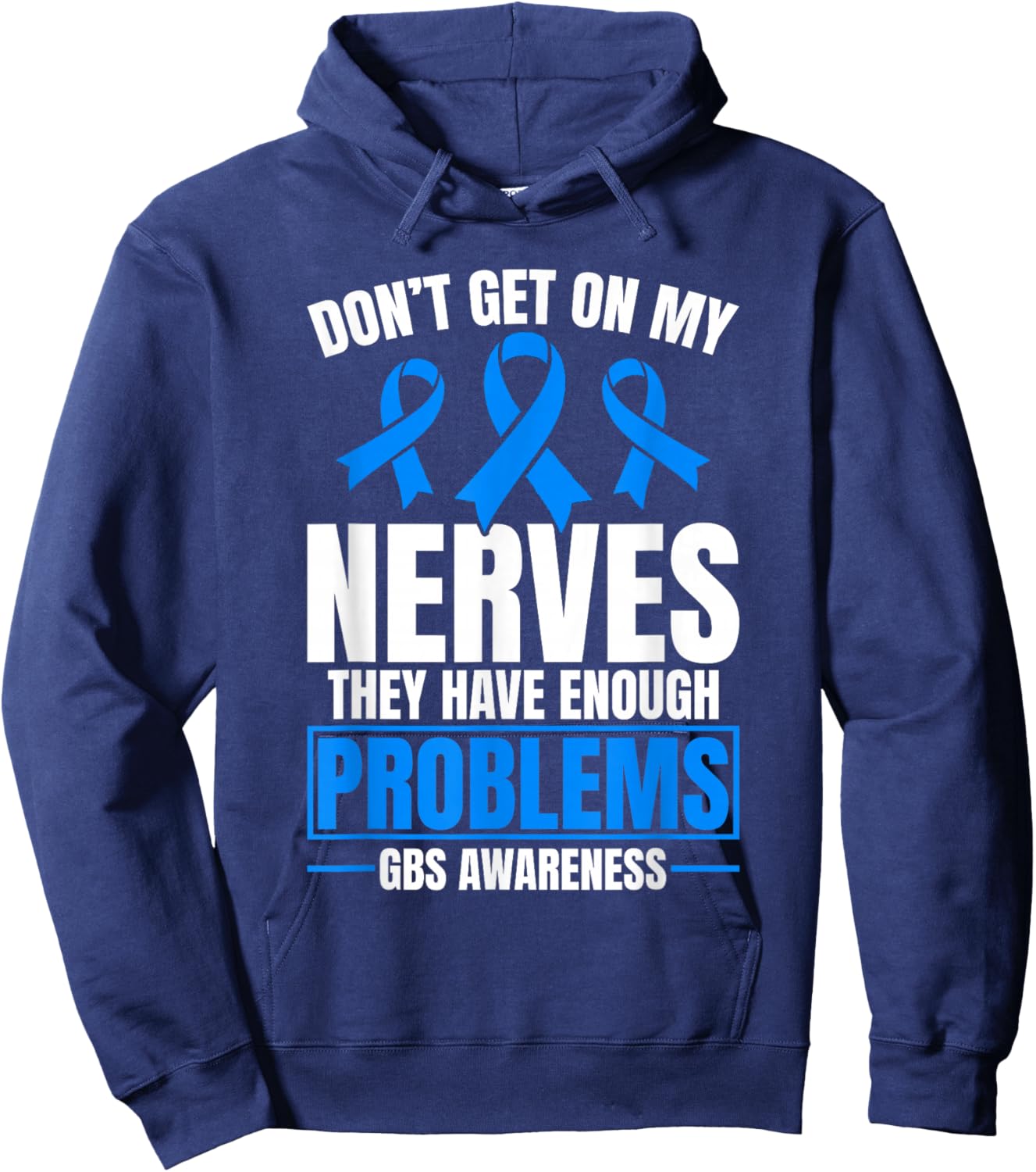 GBS CIDP Guillain Barre Syndrome Hoodie - Hoodie | Navy