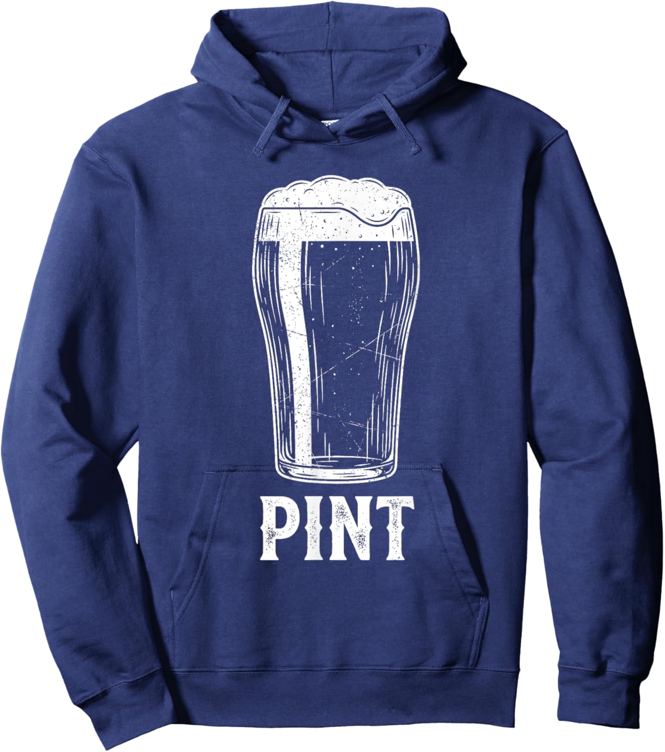 Pint and Half Pint Matching Beer Funny for Dad and Son Hoodie - Hoodie | Navy