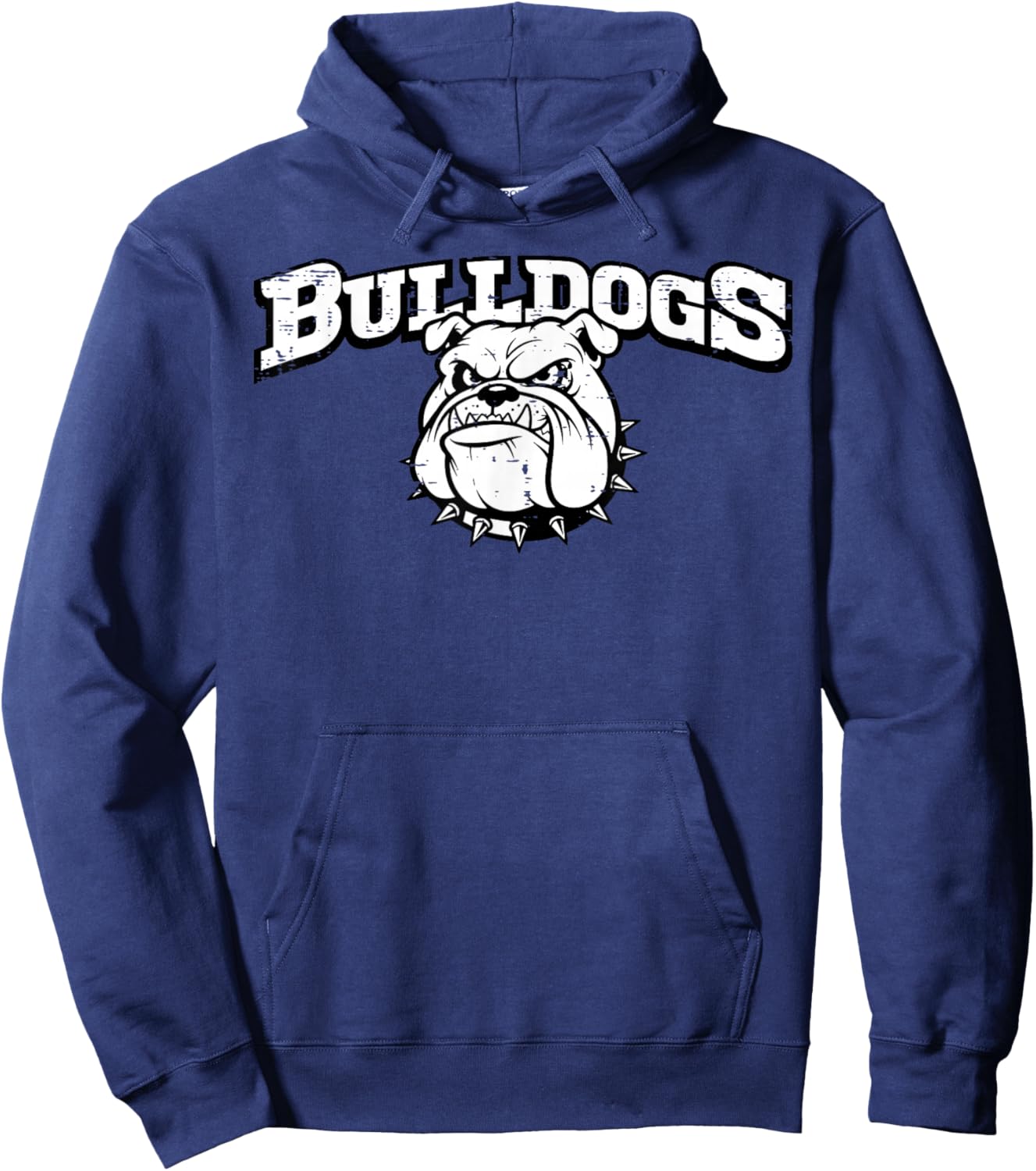 Bulldog Women Kids Boys Girls Youth Teen Men Hoodie - Hoodie | Navy