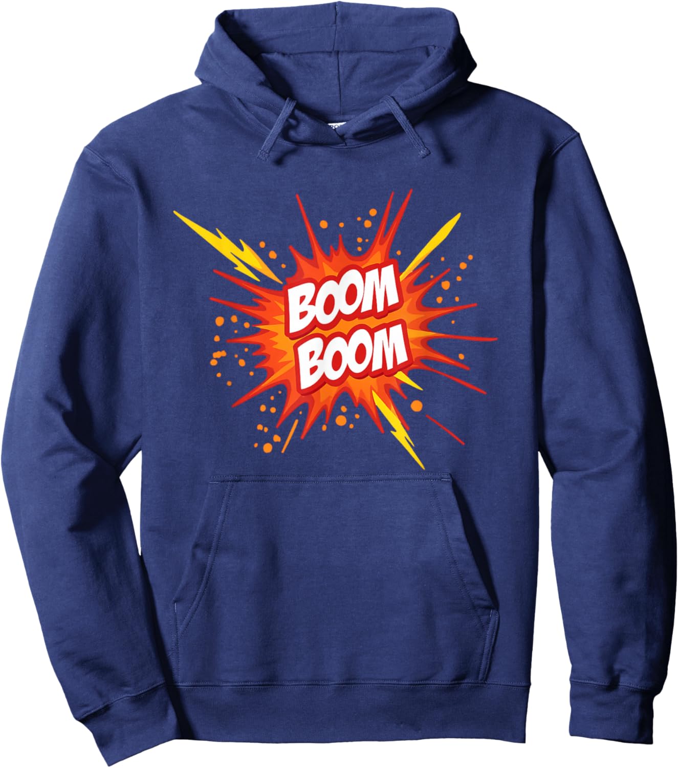 Boom Boom Design for Kids Party Fun Playful Style Hoodie - Hoodie | Navy