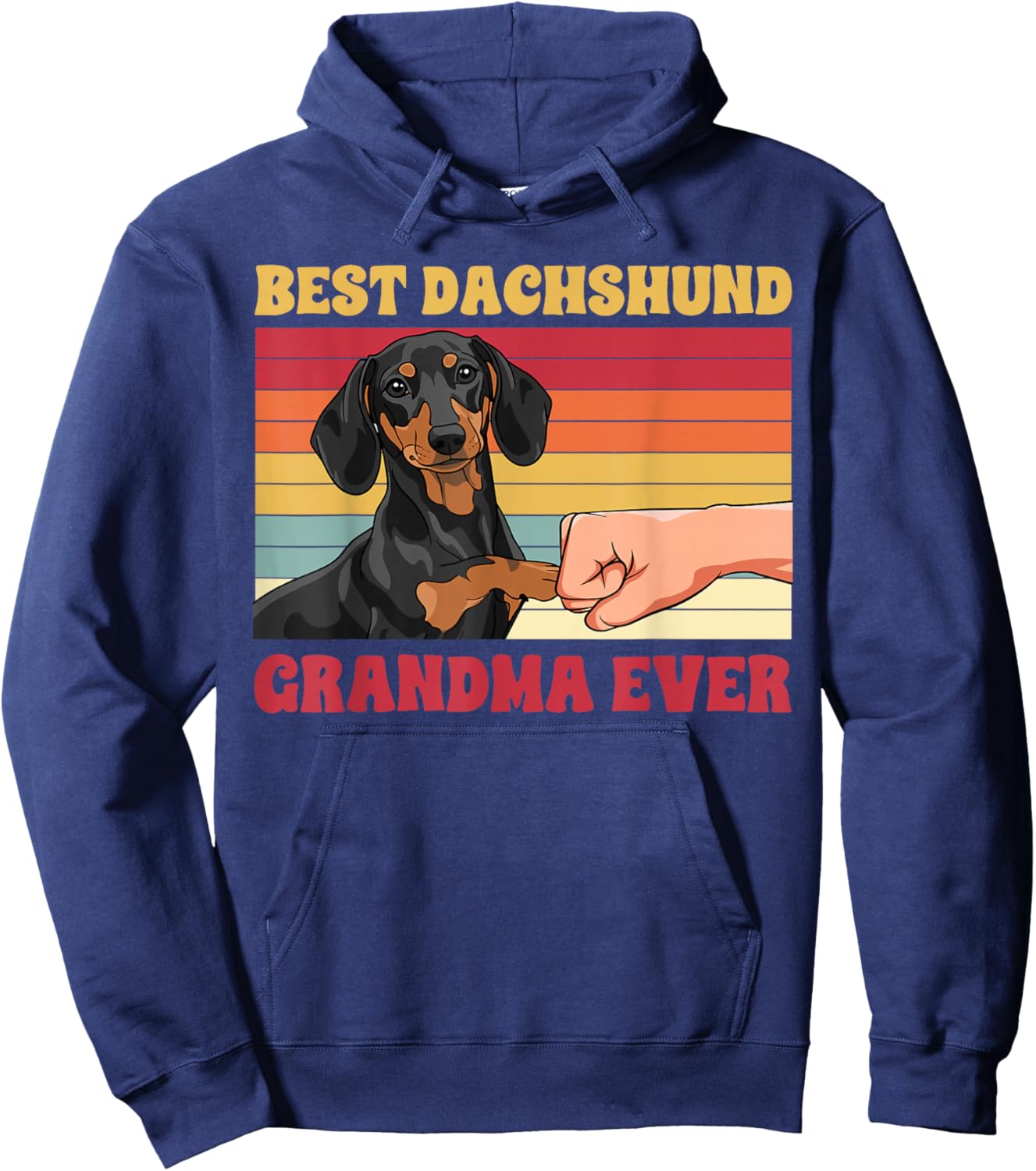 Best Dachshund Grandma Ever Dachshund Grandmother Hoodie - Hoodie | Navy