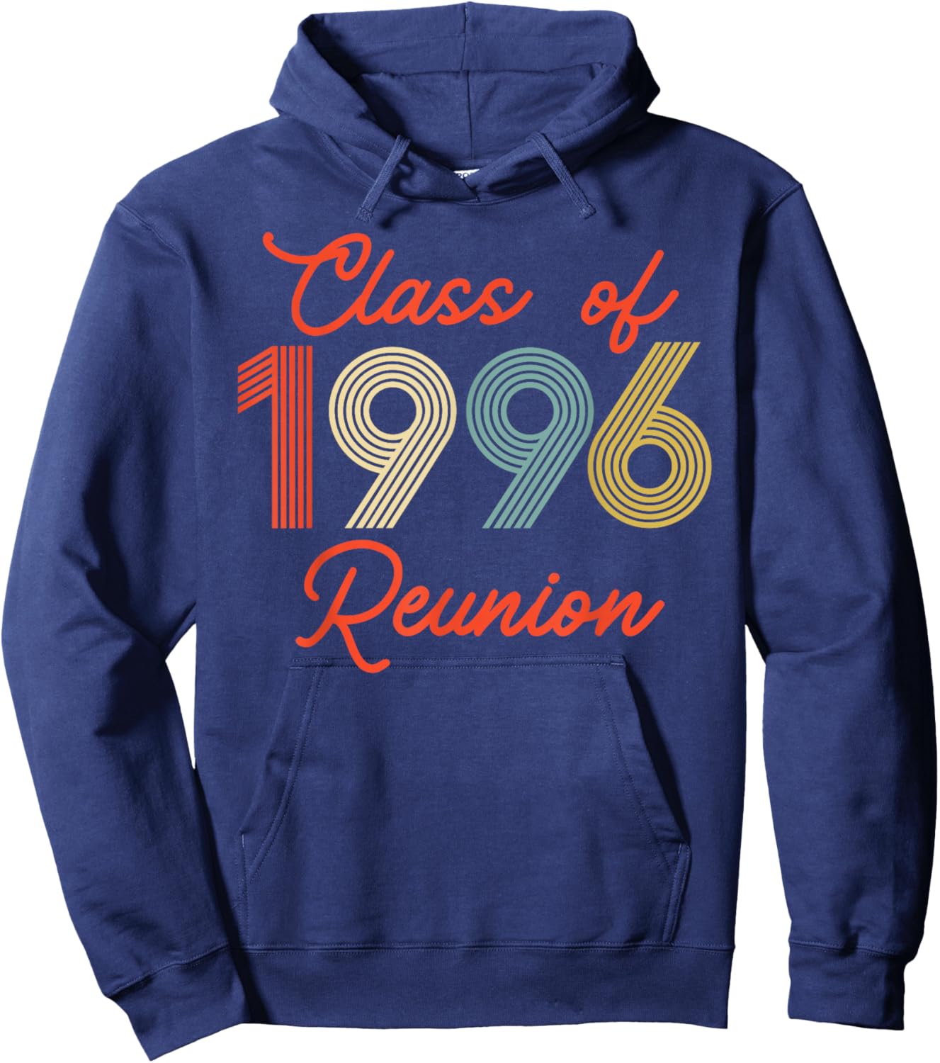 Vintage Class of 1996 Reunion High School Party Matching Hoodie - Hoodie | Navy