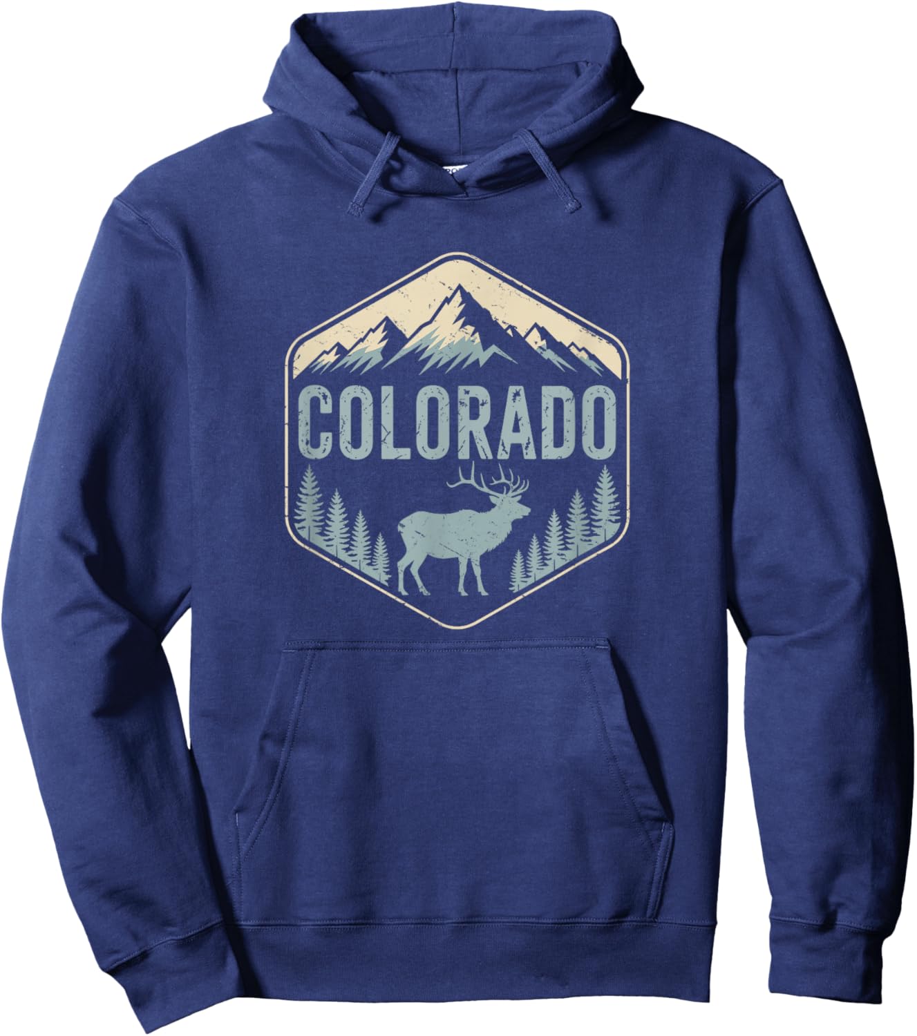 Colorado Mountains Hiking Colorado Souvenirs Hoodie - Hoodie | Navy