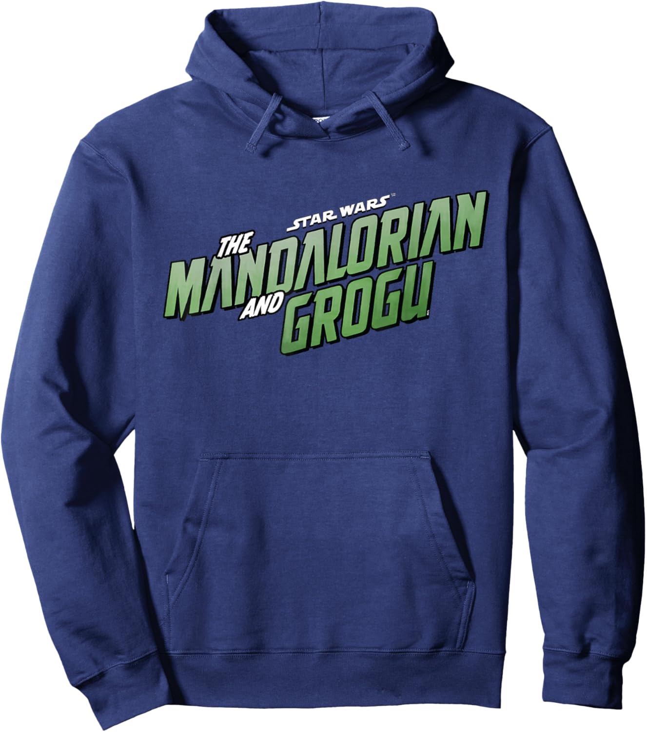 Star Wars The Mandalorian and Grogu Official Movie Logo Hoodie - Hoodie | Navy