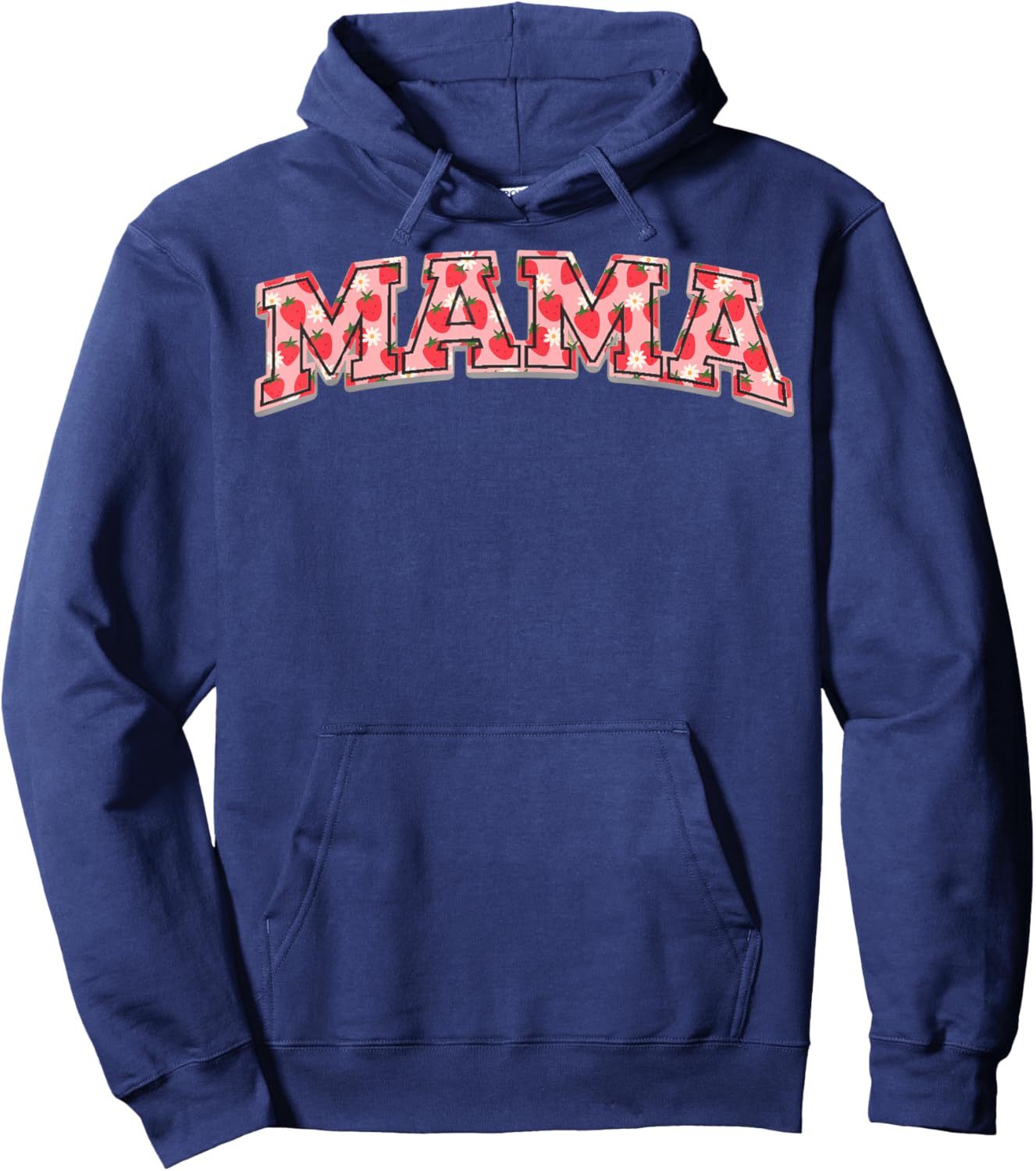 Strawberry Mama Berry 1st Birthday Hoodie - Hoodie | Navy
