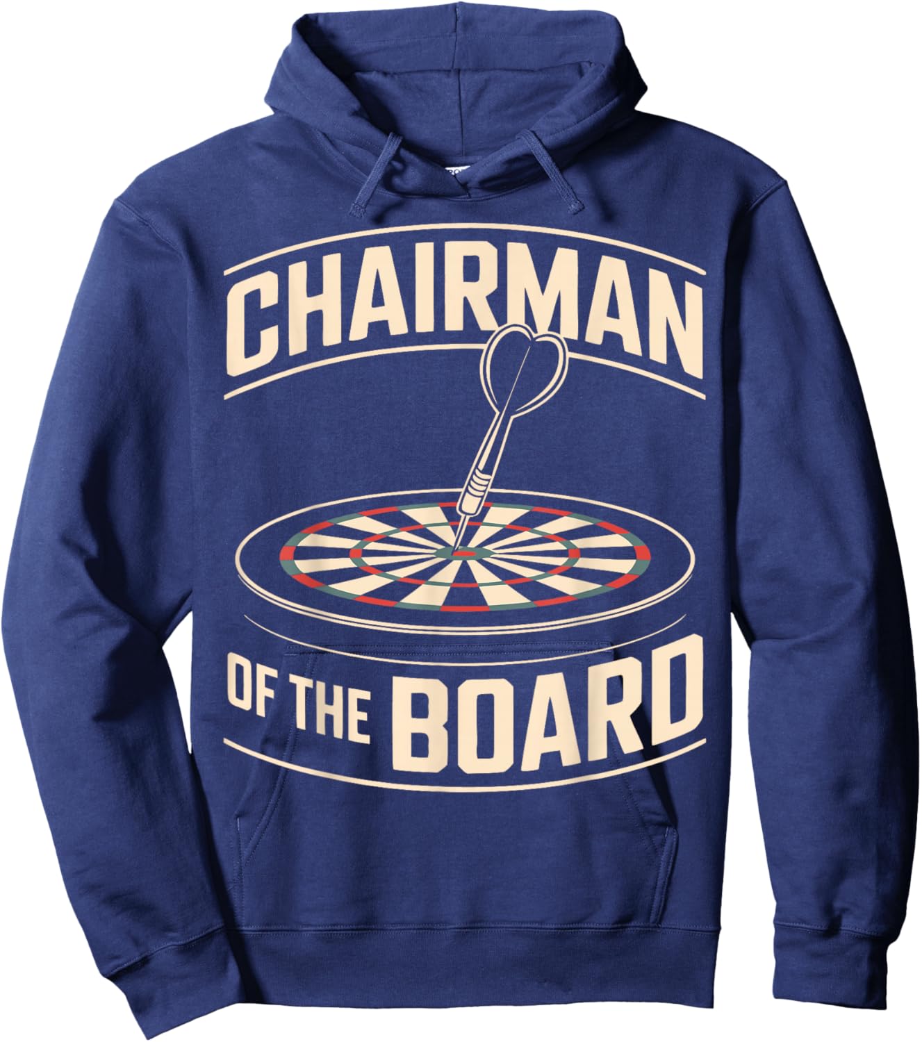 Funny Darts Player Humor Dartboard Hoodie - Hoodie | Navy