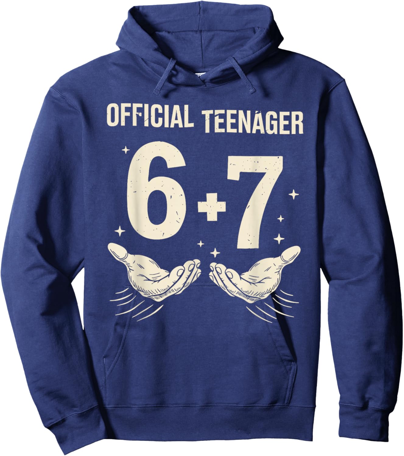 6+7 Year Old Boys Girls Teenager 13th Birthday Funny 67 Hoodie - Hoodie | Navy