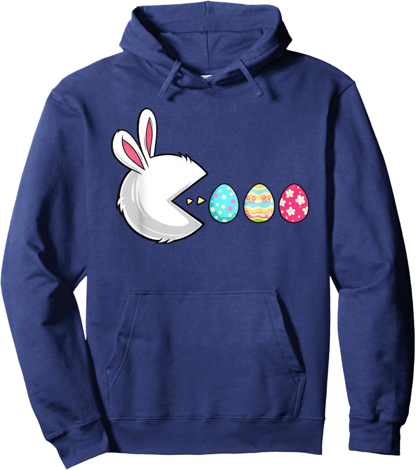 Happy Easter Day Bunny Egg Gamer Video Game Kids Men Boys Hoodie - Hoodie | Navy