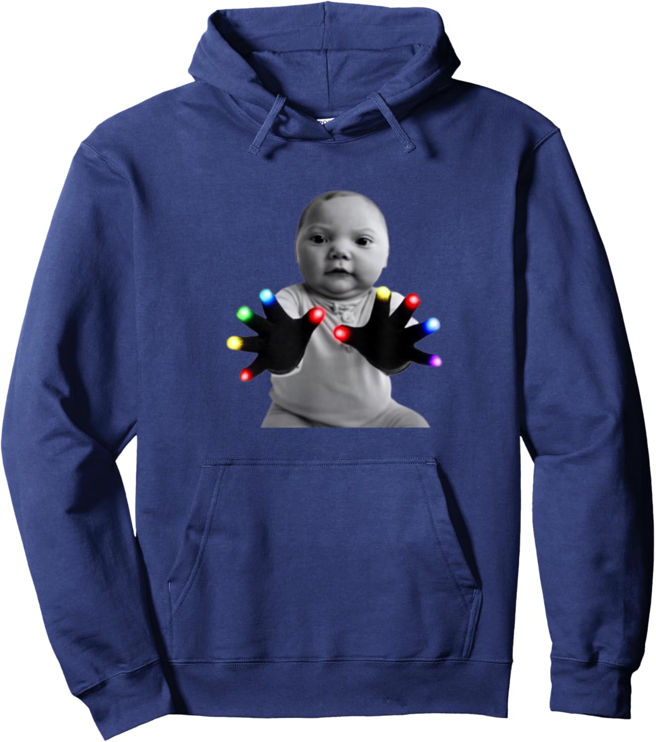 Funny Tuff Baby Ai Gloving Meme Hoodie - Hoodie | Navy