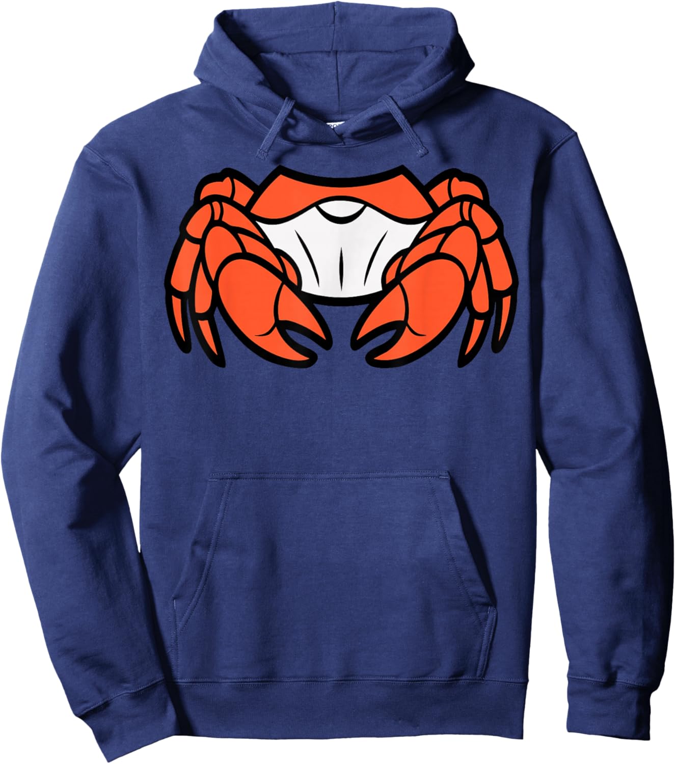 Crab Costume Shirt Adult Men Women Kids Red Crab Costume Hoodie - Hoodie | Navy