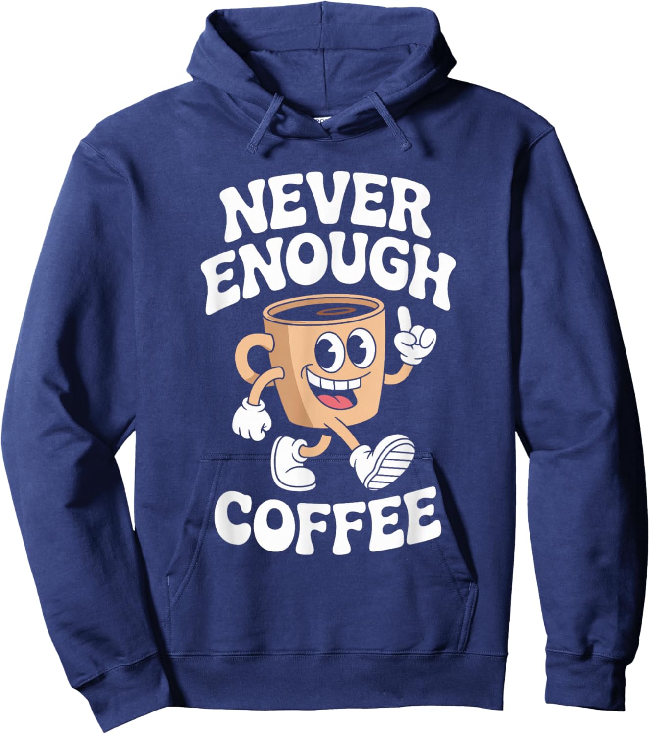 Funny Coffee Retro Hoodie - Hoodie | Navy