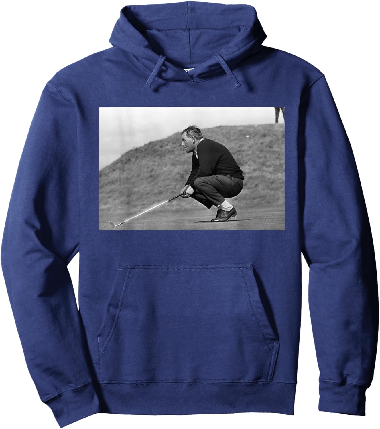 Arnold Palmer On The Putting Green British Open Golf 1965 Hoodie - Hoodie | Navy