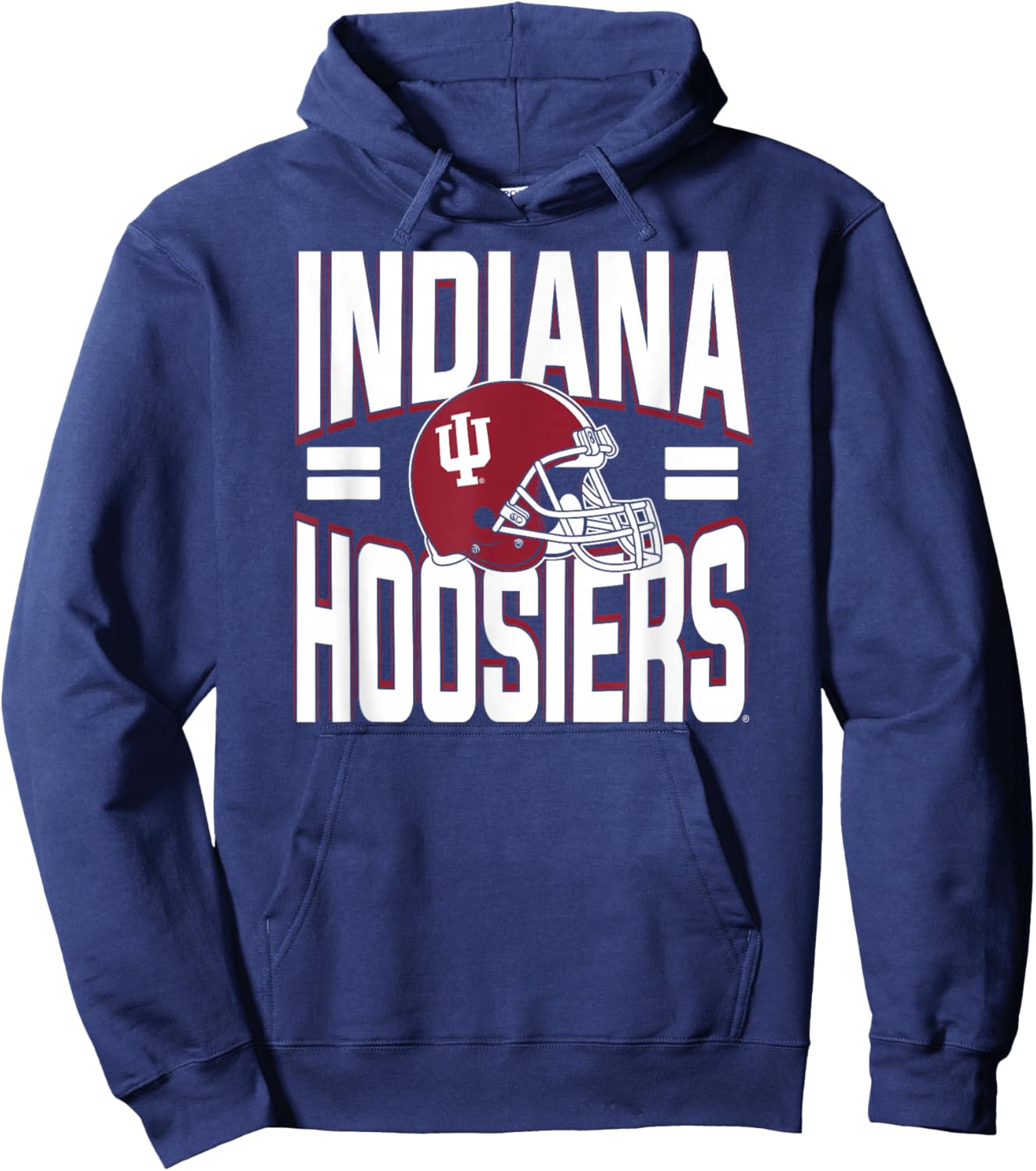 Indiana Hoosiers Football Vintage 90's Retro Black Hoodie - Hoodie | Navy