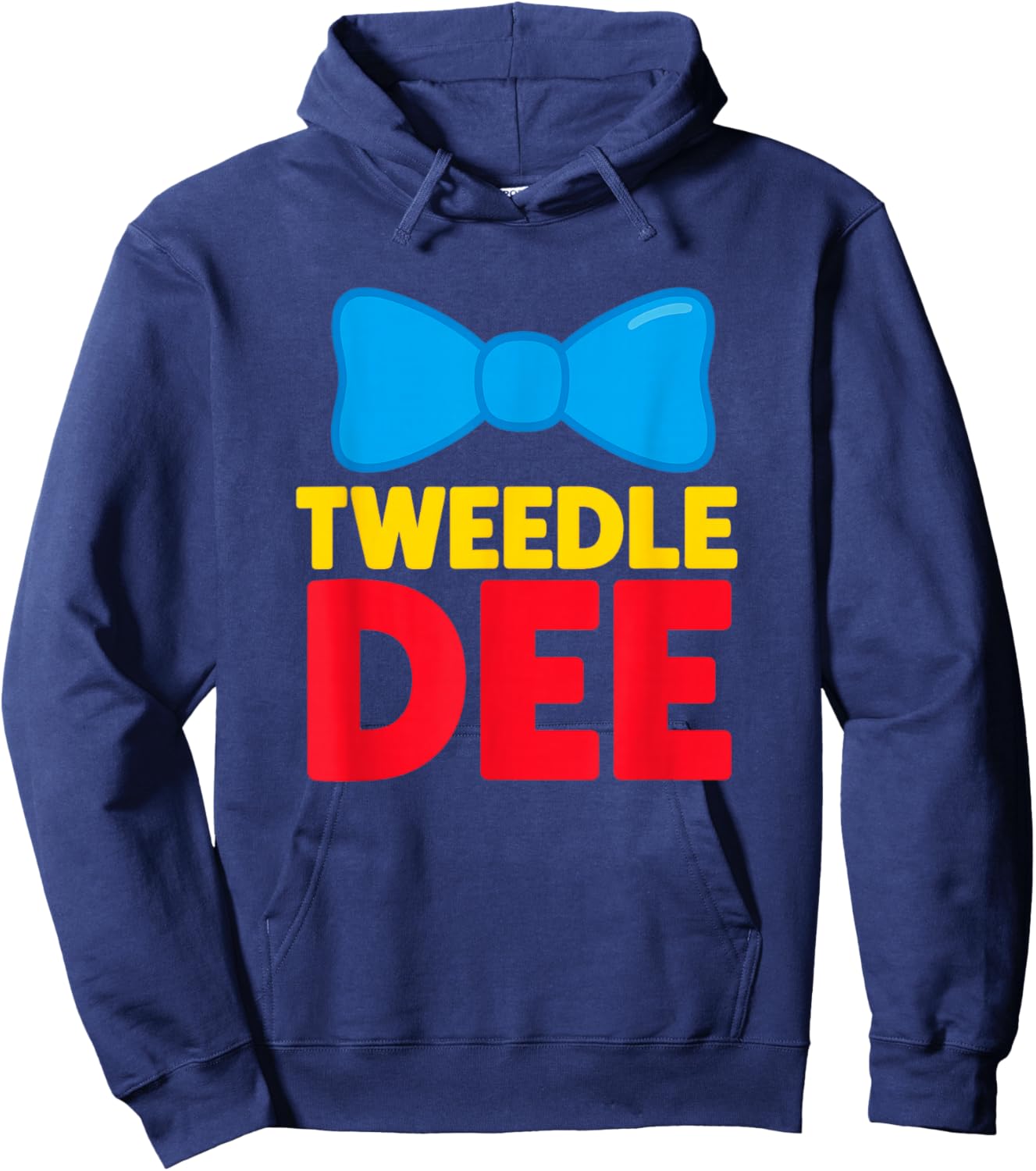 Funny Matching Halloween Couples, I'm with Dum Costume Hoodie - Hoodie | Navy