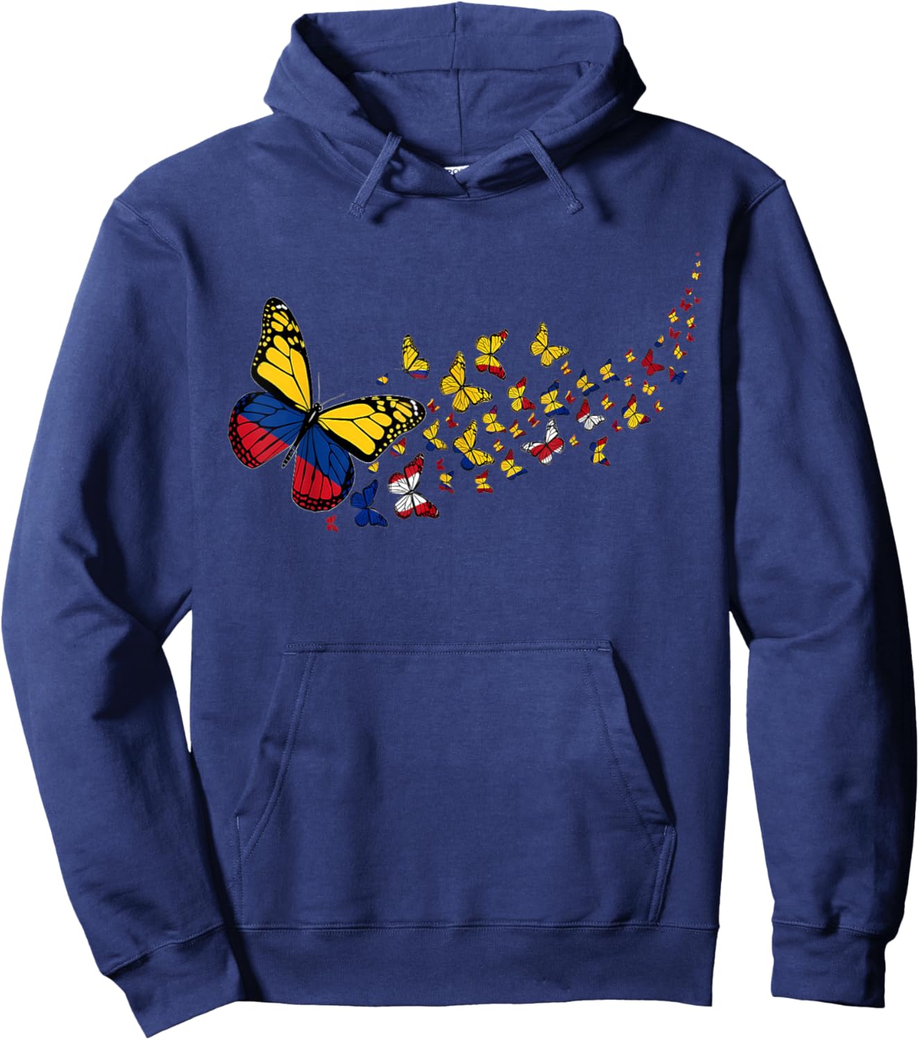 Colombia Flag Colombian Roots Colombian Pride Colombian Flag Hoodie - Hoodie | Navy