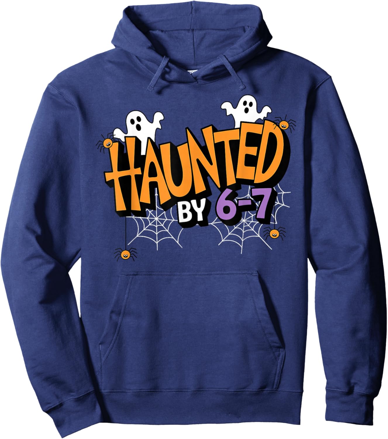 Haunted by 6 7 Halloween Hoodie - Hoodie | Navy