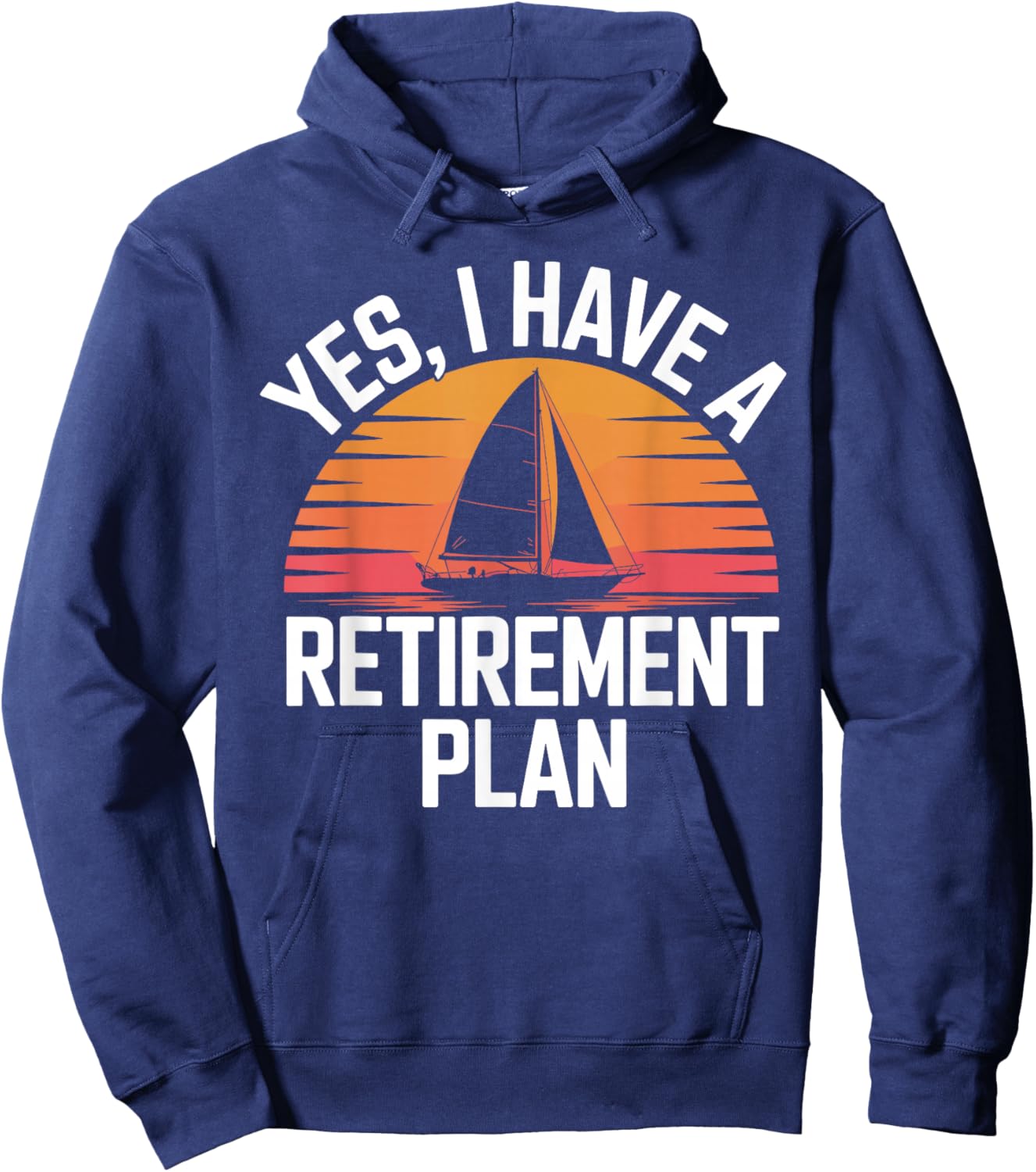 Cool Sailing Art Women Kids Sail Boat Sailor Sailing Hoodie - Hoodie | Navy