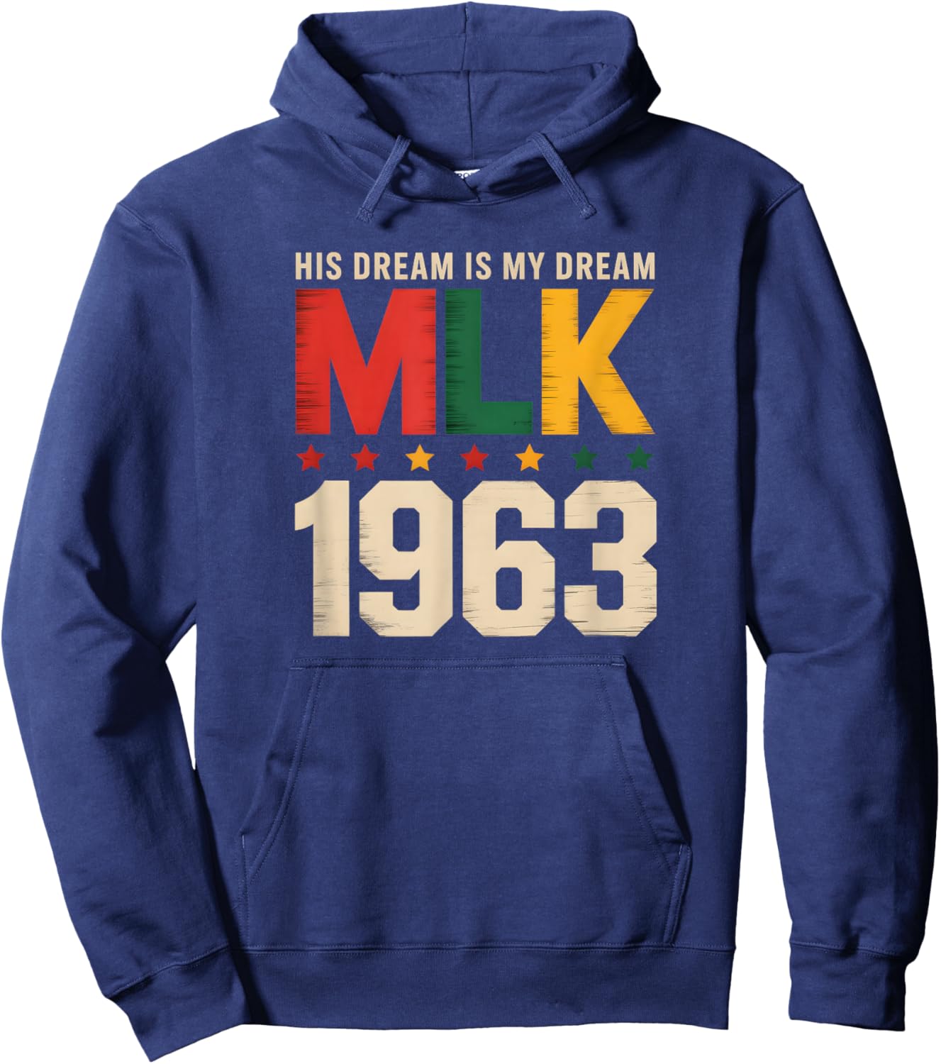 Retro MLK 1963 Dream Legacy Civil Rights Movement Art Hoodie - Hoodie | Navy