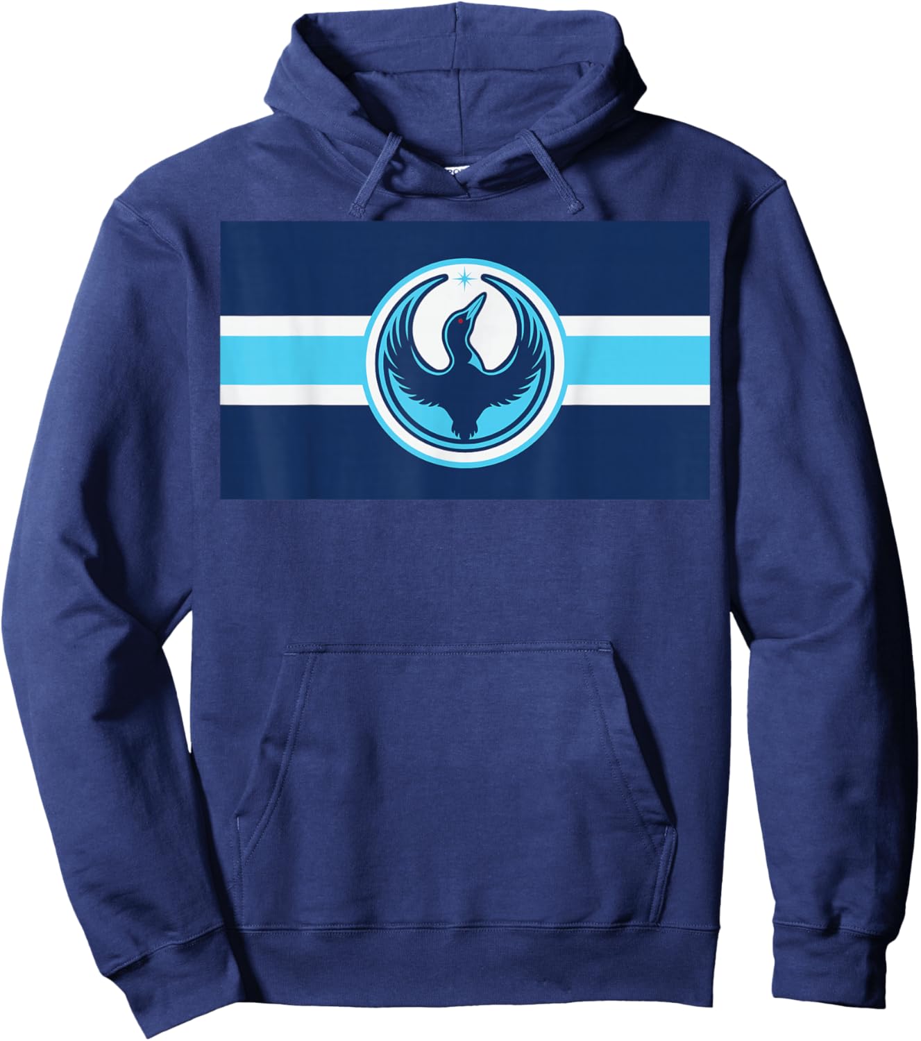 Minnesota Rebel Loon Alliance Flag Symbol MN Flag Hoodie - Hoodie | Navy