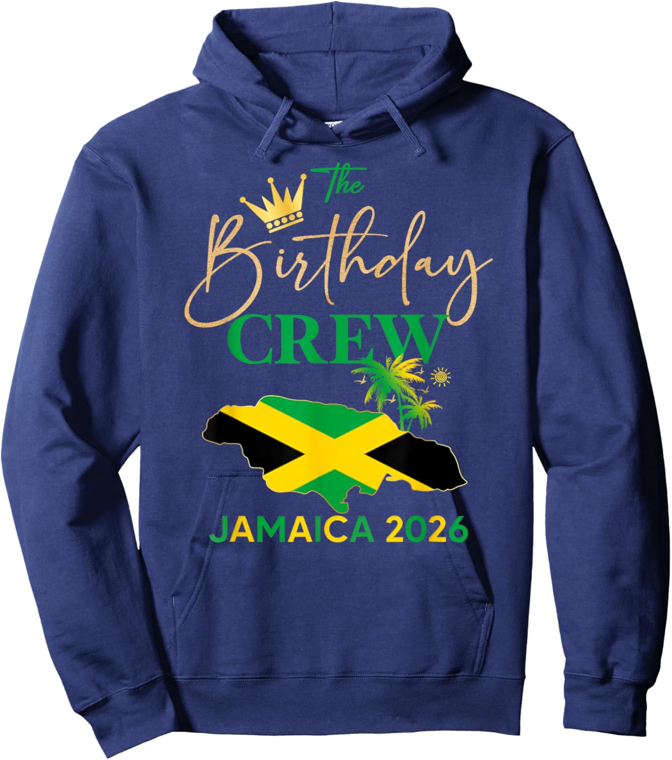 50th Birthday Boy Jamaica Vacay 2026 Spring Break Outfit Hoodie - Hoodie | Navy