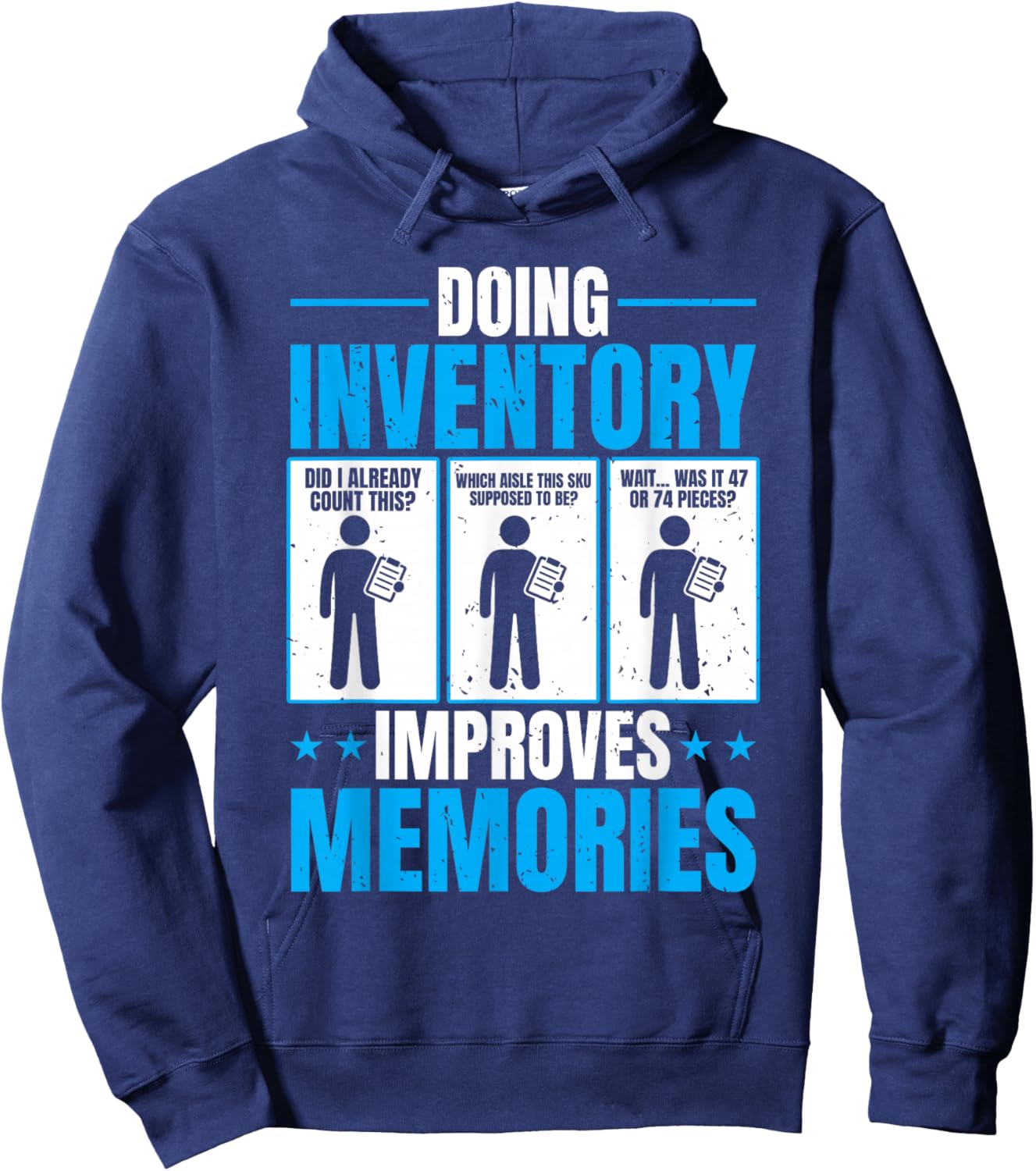 Inventory Control Specialist Inventory prep Hoodie - Hoodie | Navy