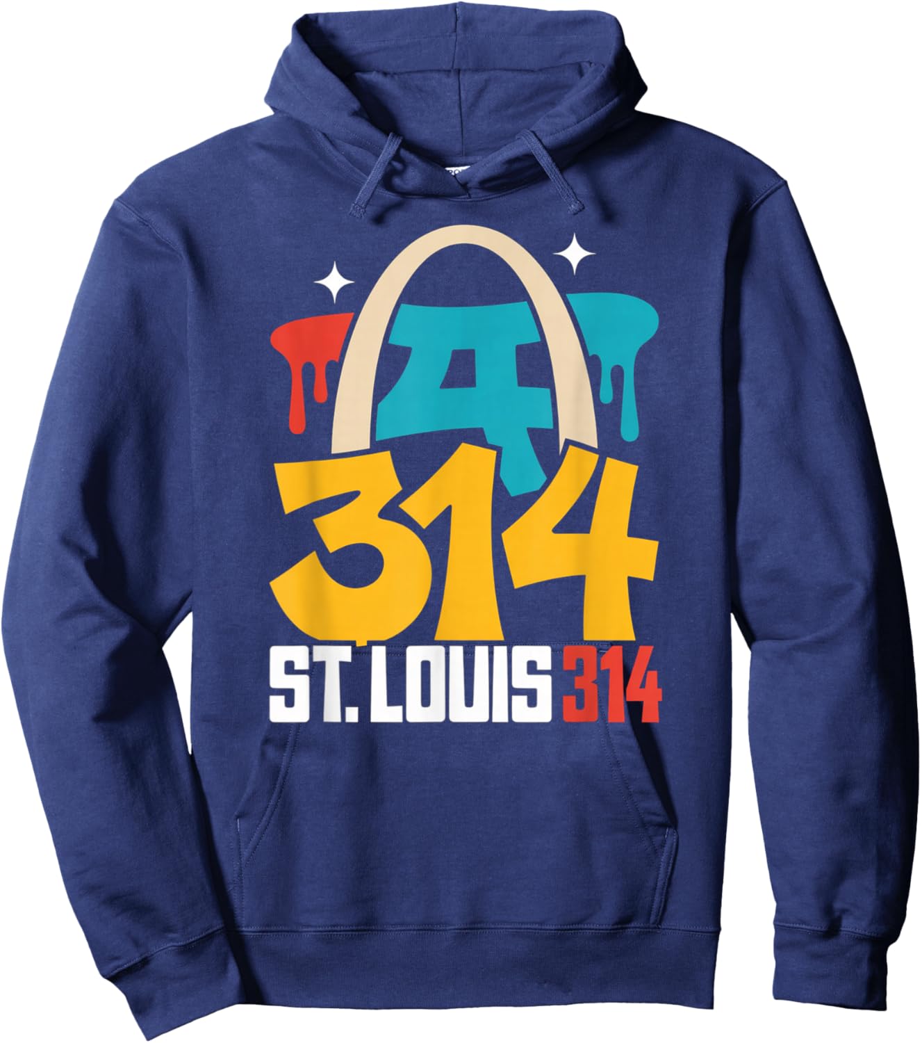 St Louis 314 Pi Day 3.14 Mathematic Number Math Teacher Hoodie - Hoodie | Navy
