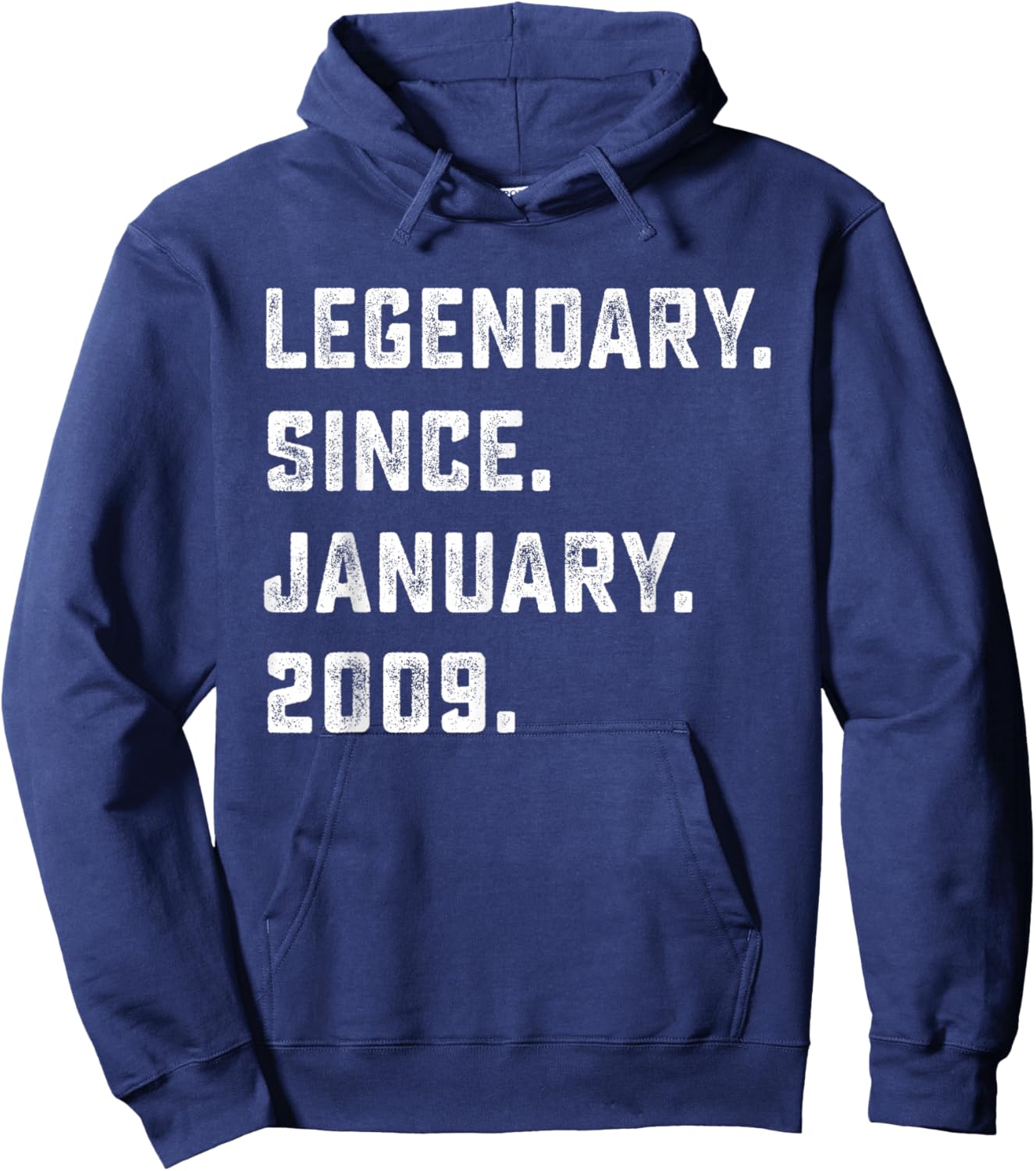 17th Birthday Gift Legendary Since January 2009 17 Yrs Old Hoodie - Hoodie | Navy