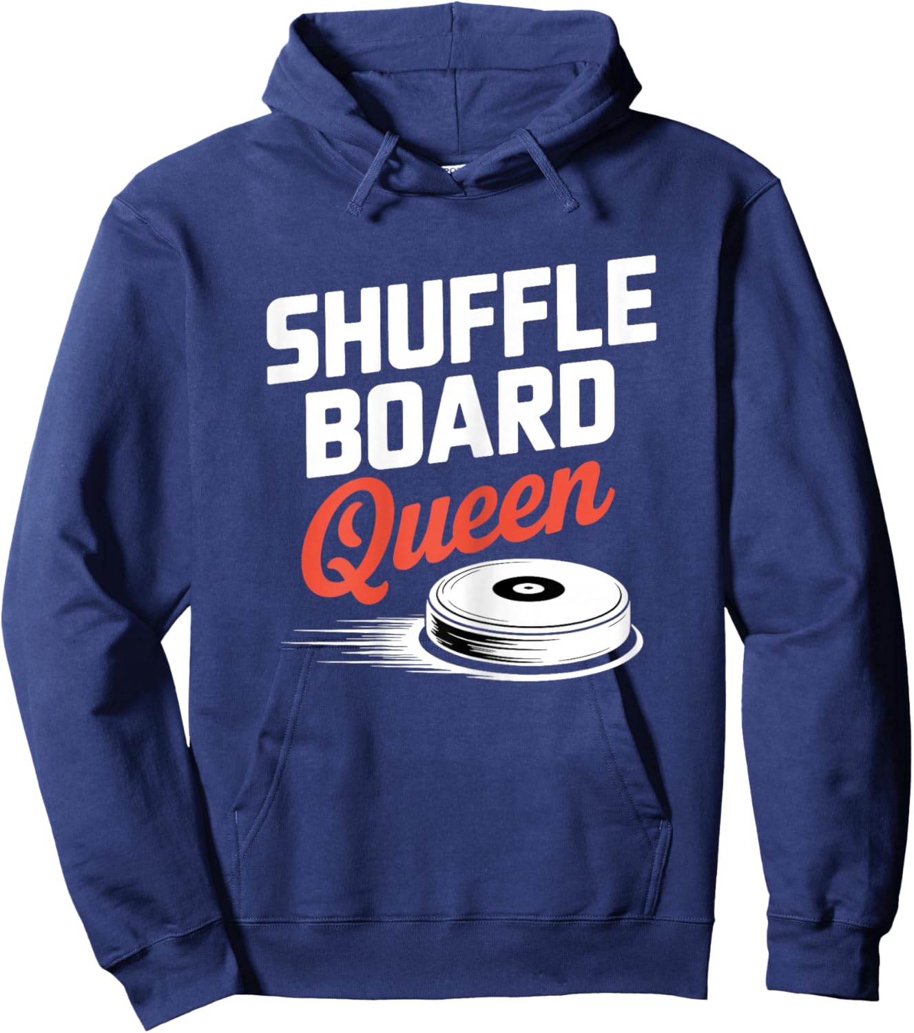 Shuffleboard Queen Cute Women's Hoodie - Hoodie | Navy